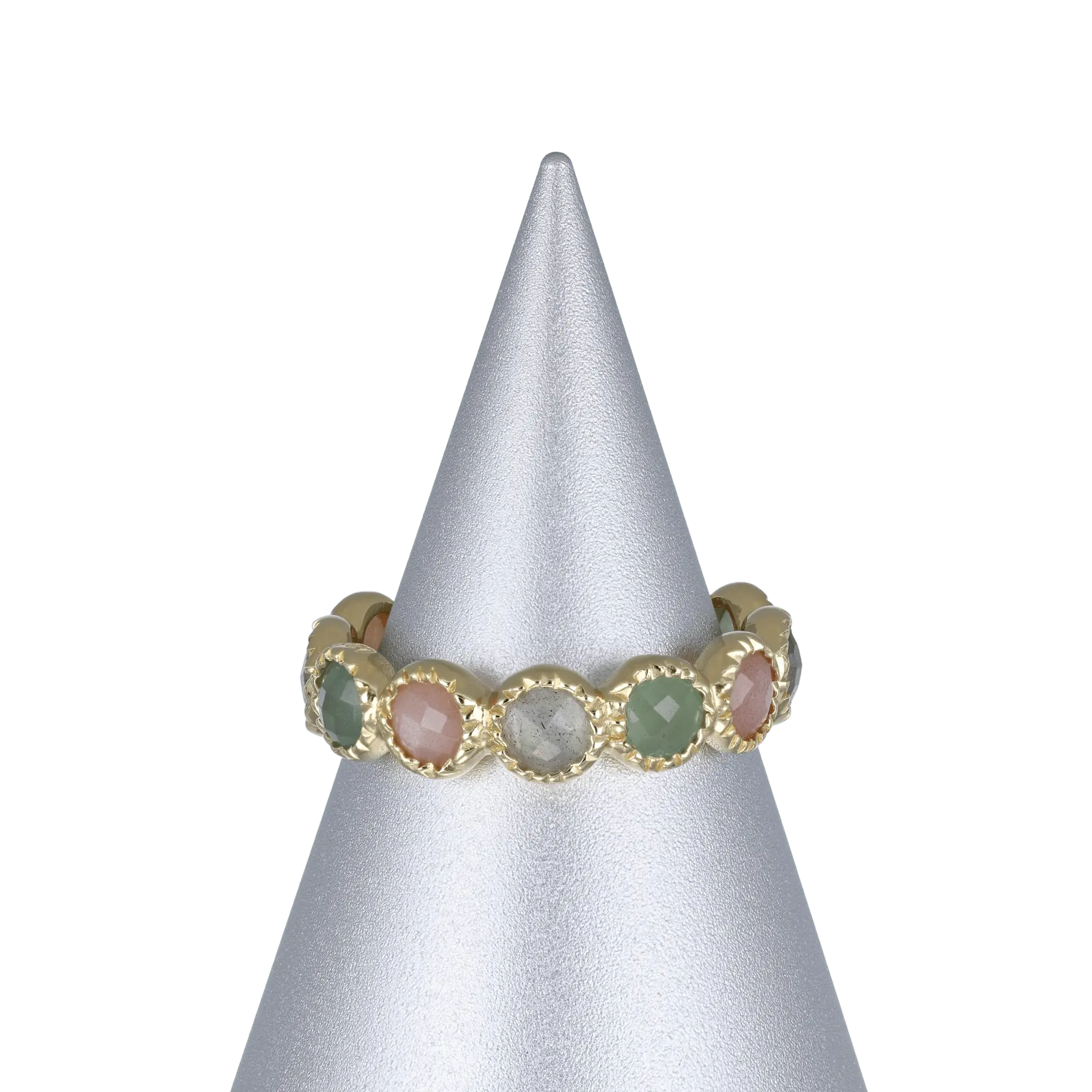 BEATTI Ring Gold / Multi / 5 Size (15.75mm) Sample Sale • Multi Gemstones Ring SS25 SS25 RI 003 SV MT 5 Sample Sale • Multi Gemstones Ring SS25