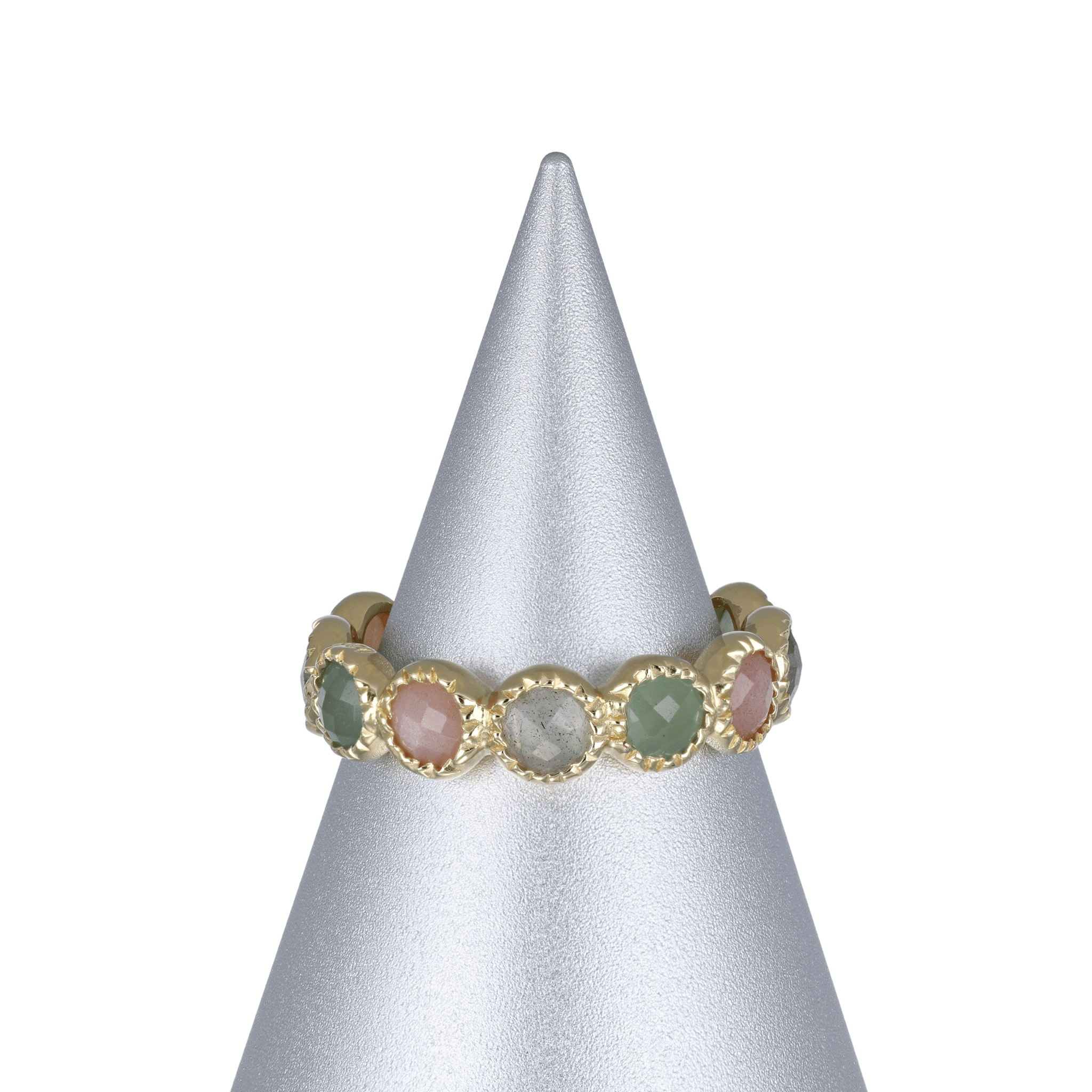 BEATTI Ring Gold / Multi / 5 Size (15.75mm) Sample Sale • Multi Gemstones Ring SS25 SS25 RI 003 SV MT 5 Sample Sale • Multi Gemstones Ring SS25