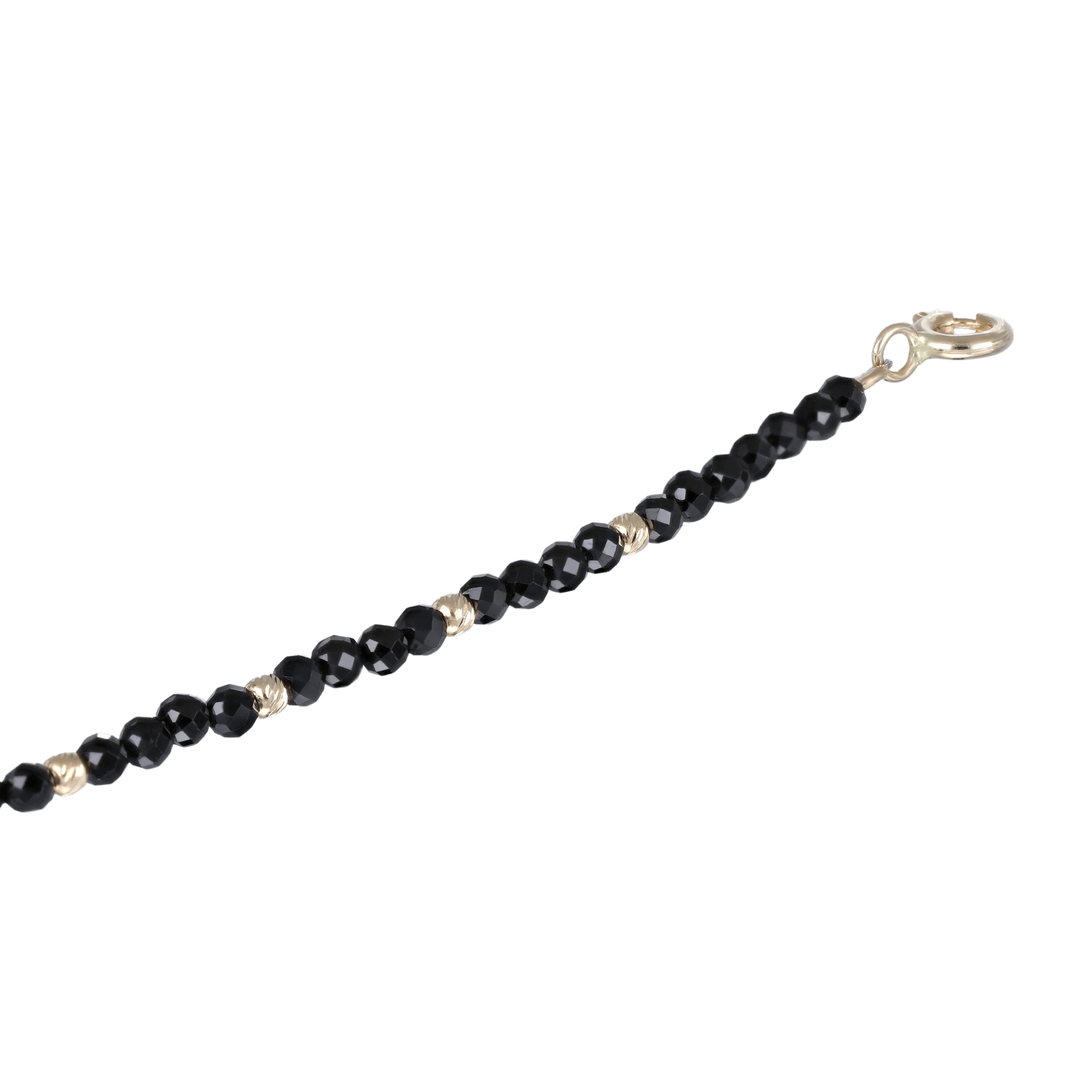 BEATTI Bracelet Gold / Black Spinel Sample Sale • Black Spinel Bracelet YG SS25 SS25 BR 021 YG Sample Sale • Black Spinel Bracelet YG SS25