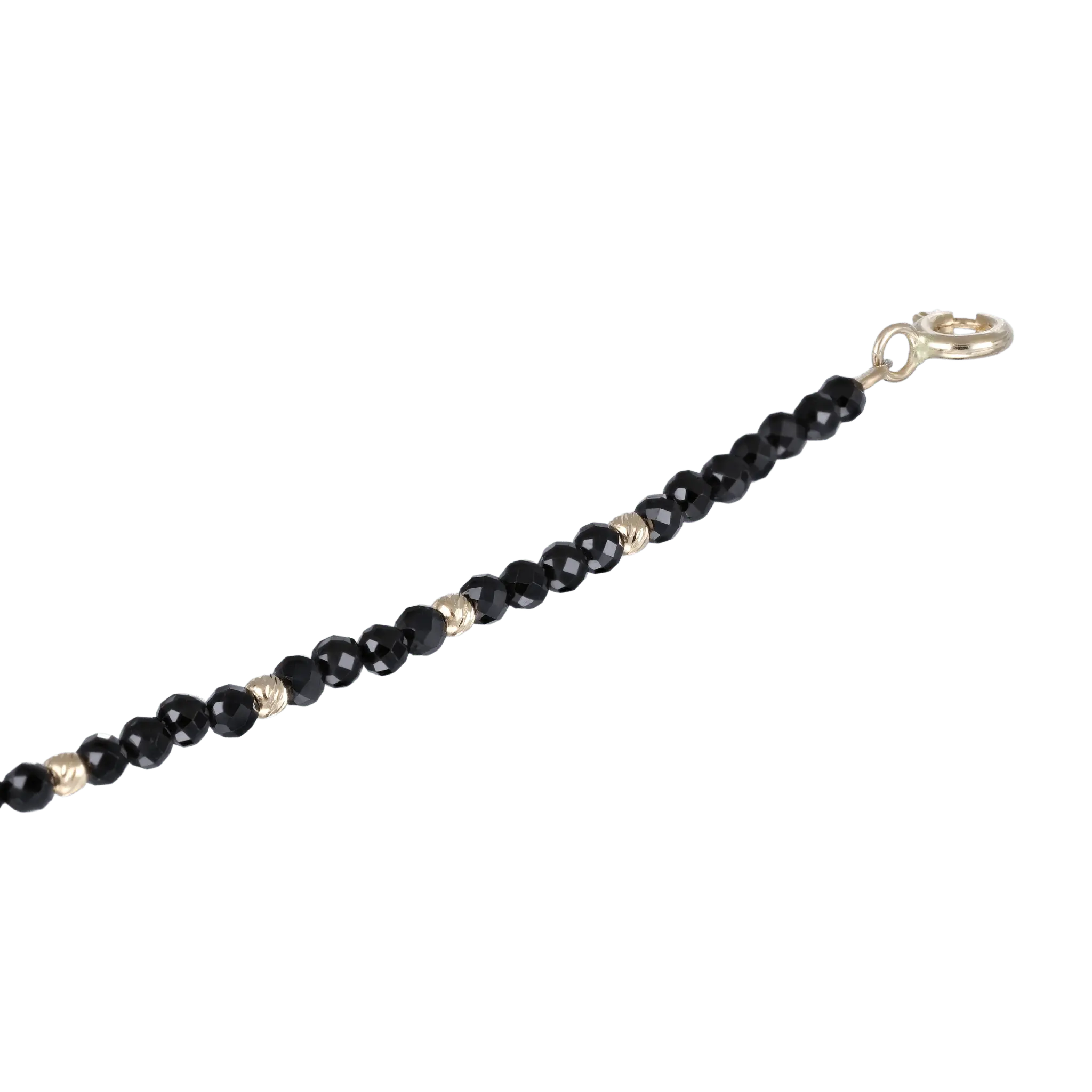 BEATTI Bracelet Gold / Black Spinel Sample Sale • Black Spinel Bracelet YG SS25 SS25 BR 021 YG Sample Sale • Black Spinel Bracelet YG SS25