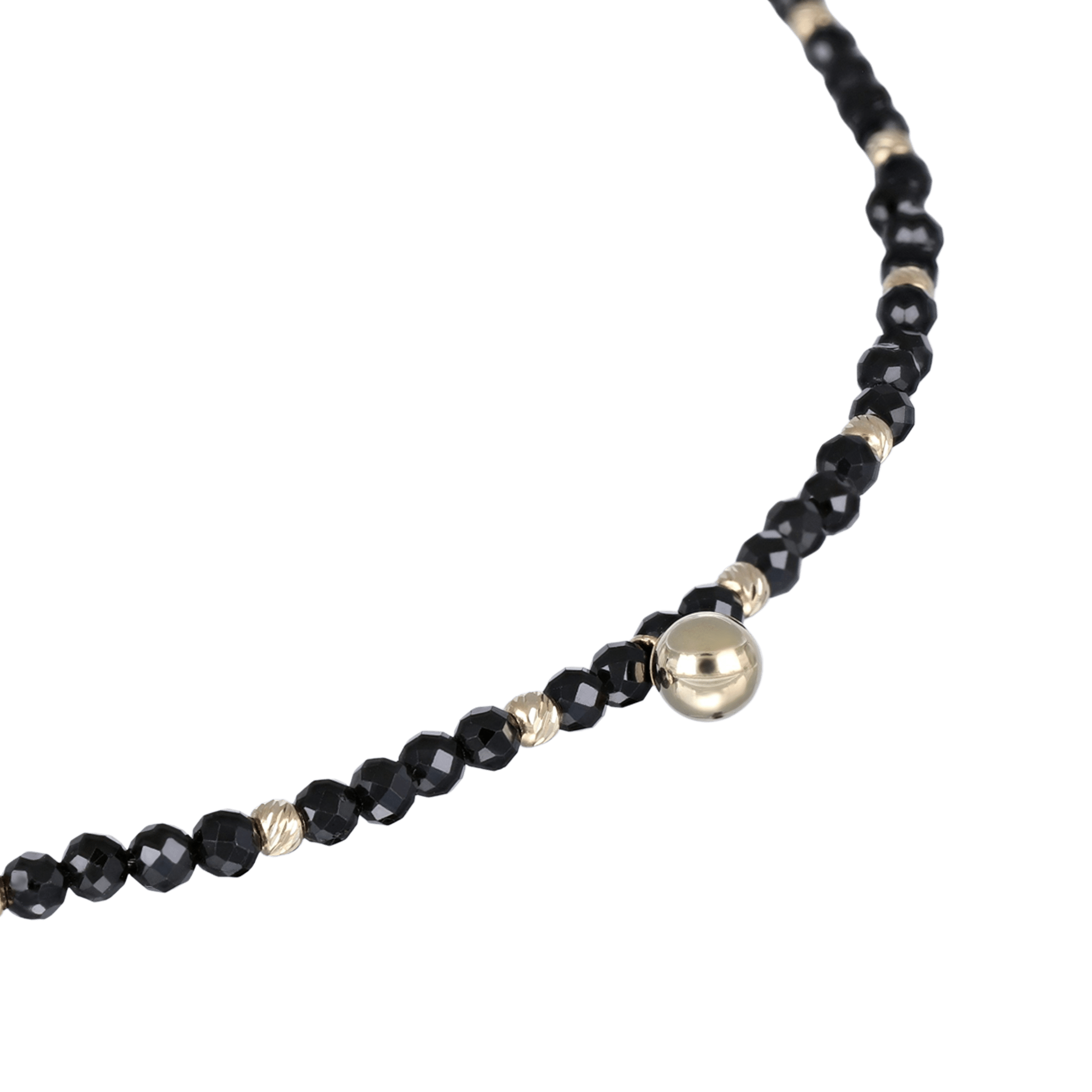 BEATTI Bracelet Gold / Black Spinel Sample Sale • Black Spinel Bracelet YG SS25 SS25 BR 021 YG Sample Sale • Black Spinel Bracelet YG SS25