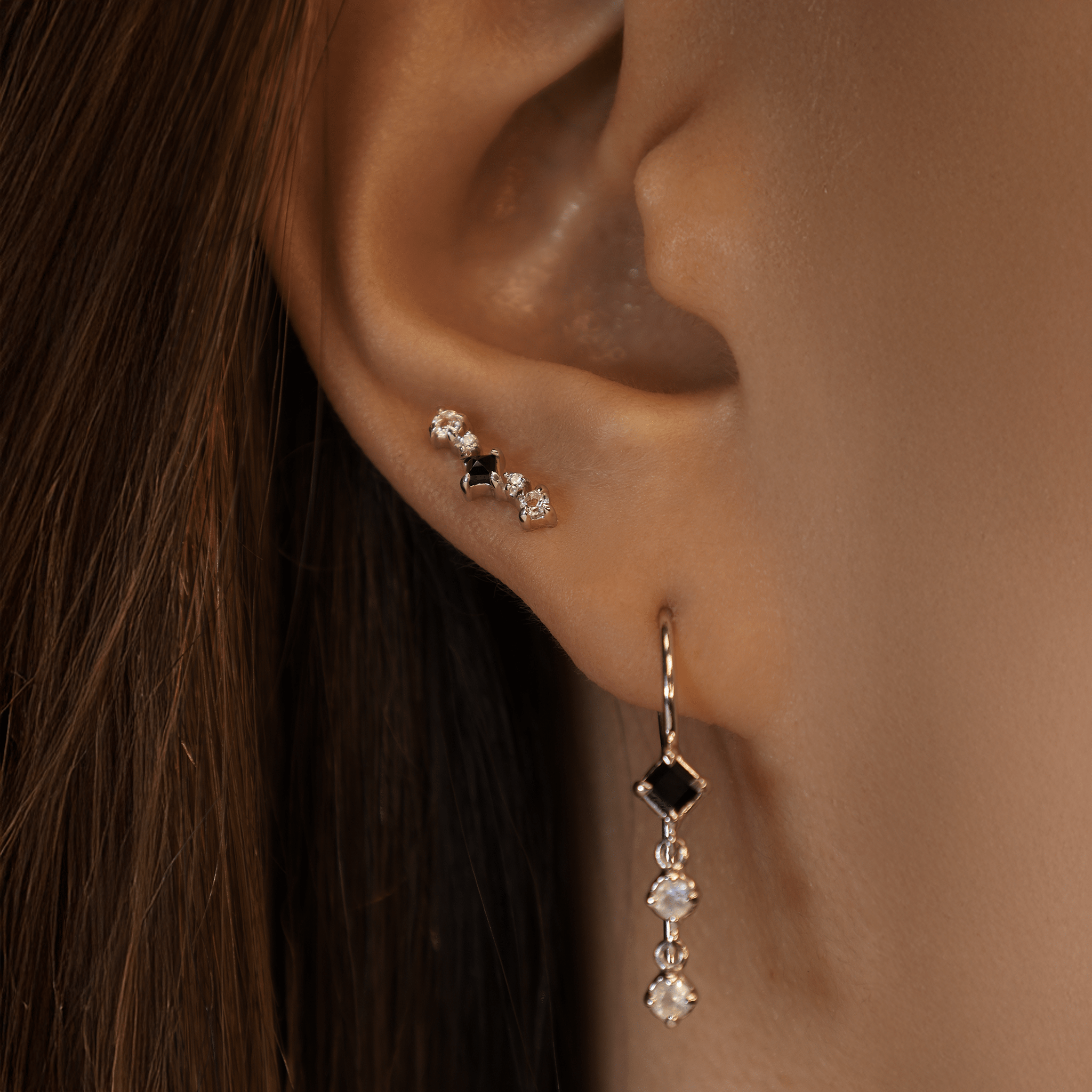 BEATTI Threadless Ends BTE048 • Black Spinel Flat Back Stud BTE048 • Black Spinel Flat Back Stud