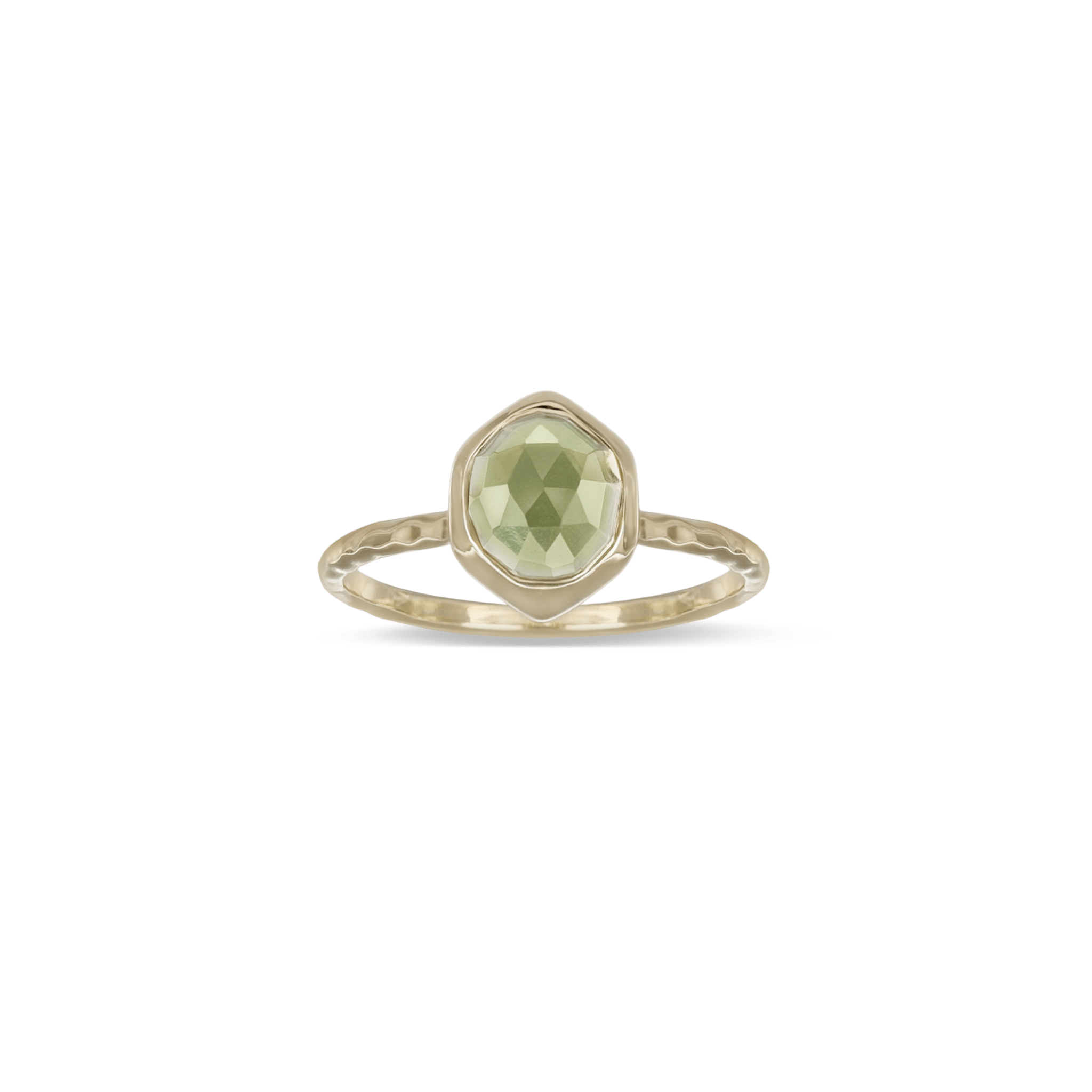 BEATTI Ring Yvonne • Dome Cut Lemon Quartz Ring Yvonne • Dome Cut Lemon Quartz Ring