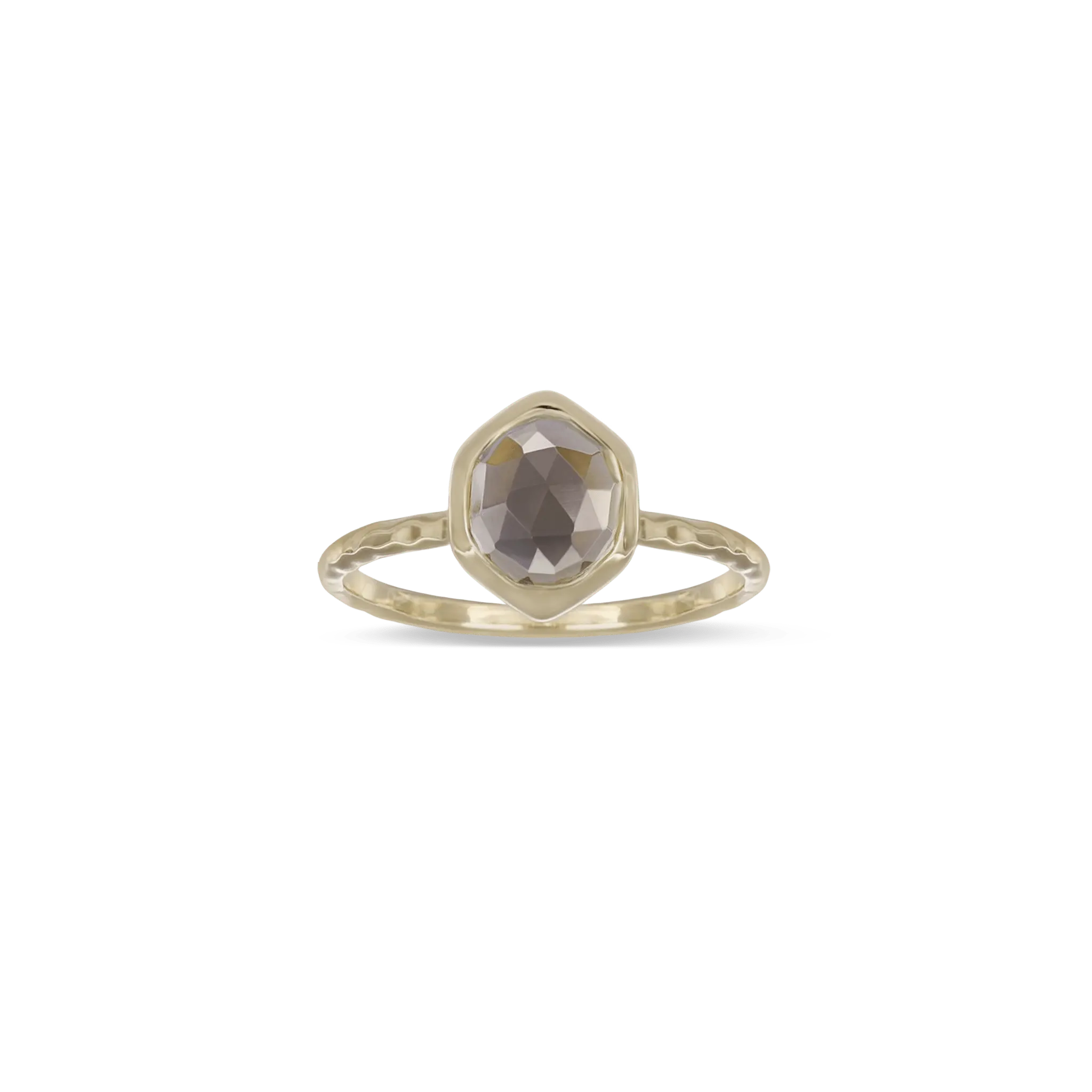 BEATTI Ring Yvonne • Dome Cut Smoky Quartz Ring Yvonne • Dome Cut Smoky Quartz Ring