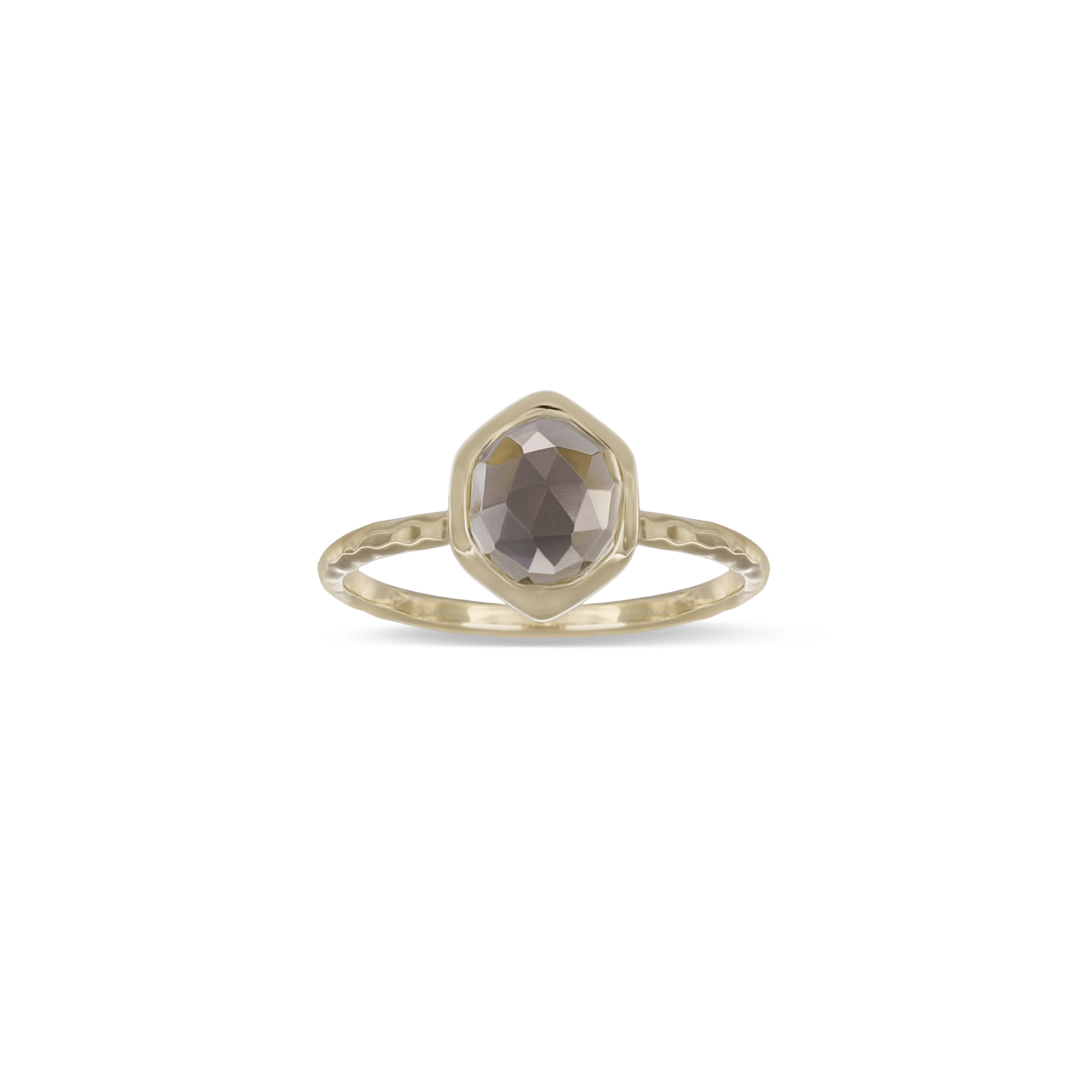 BEATTI Ring Yvonne • Dome Cut Smoky Quartz Ring Yvonne • Dome Cut Smoky Quartz Ring