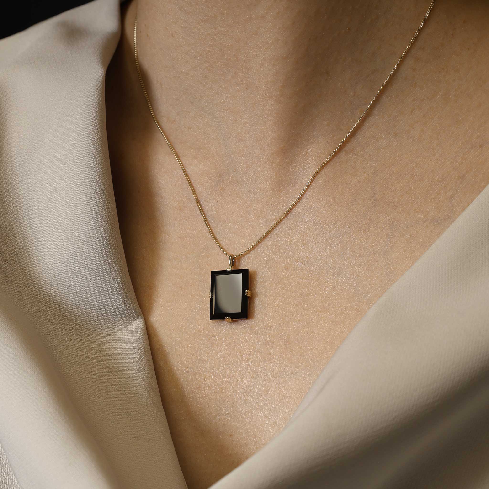 BEATTI Pendants BTP062 • Square Gemstone Necklace Pendant BTP062 • Square Gemstone Necklace Pendant