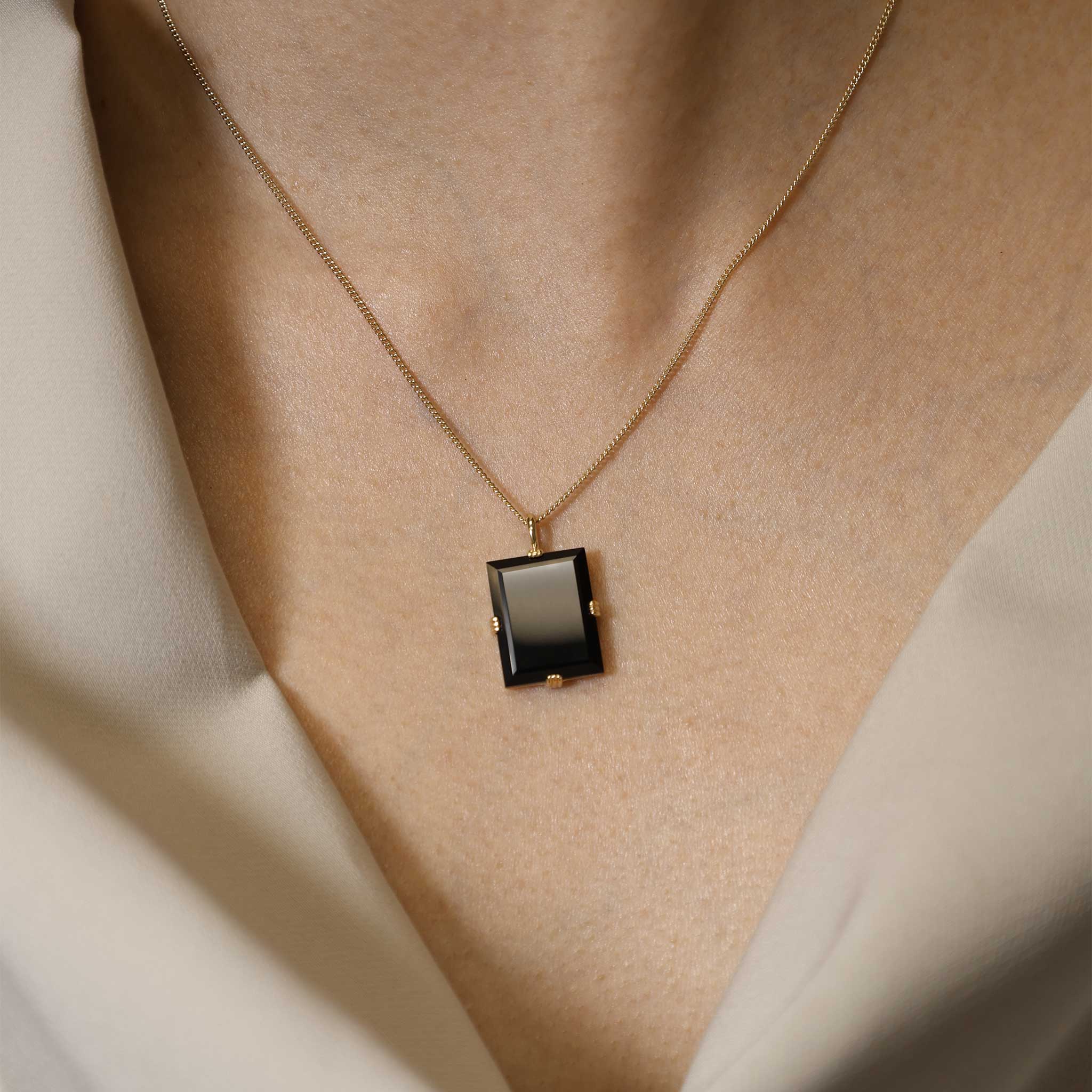 BEATTI Pendants BTP062 • Square Gemstone Necklace Pendant BTP062 • Square Gemstone Necklace Pendant