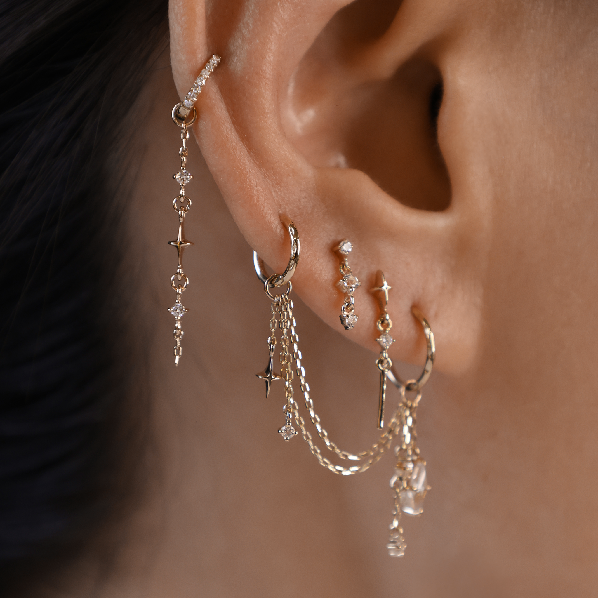 Nicole • Celestial Double Diamond Drop Charm