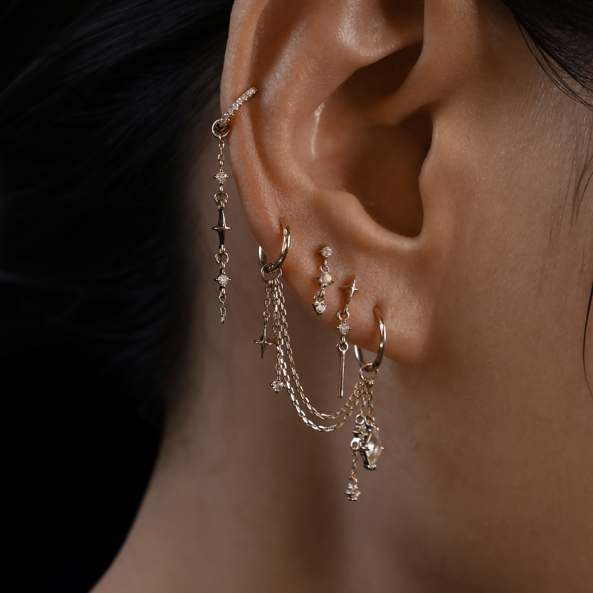 Nicole • Celestial Double Diamond Drop Charm