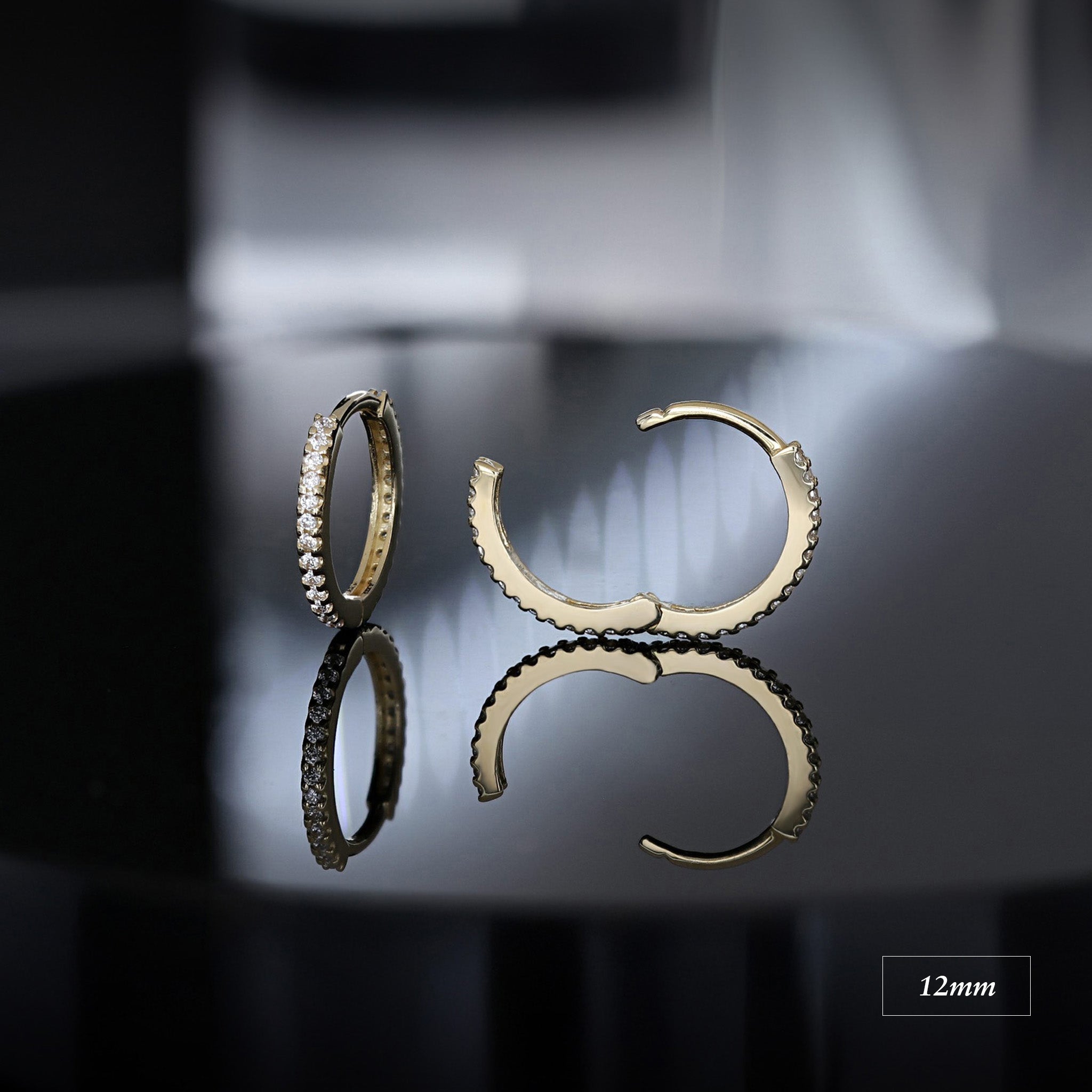 Full Row CZ Pavé Hoop