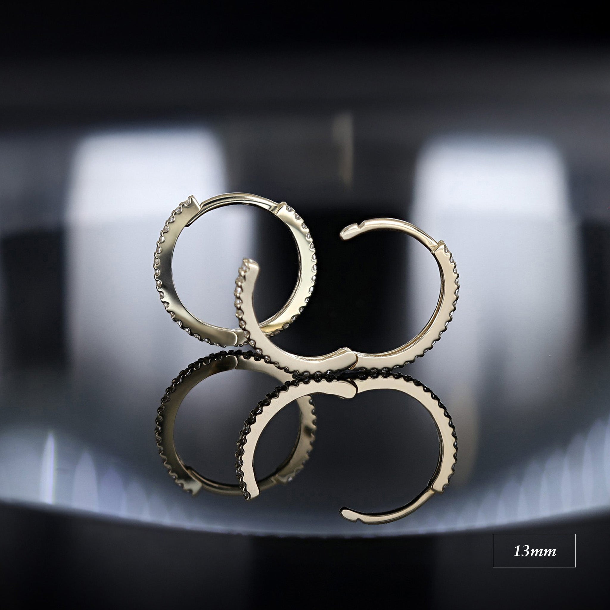 Full Row CZ Pavé Hoop