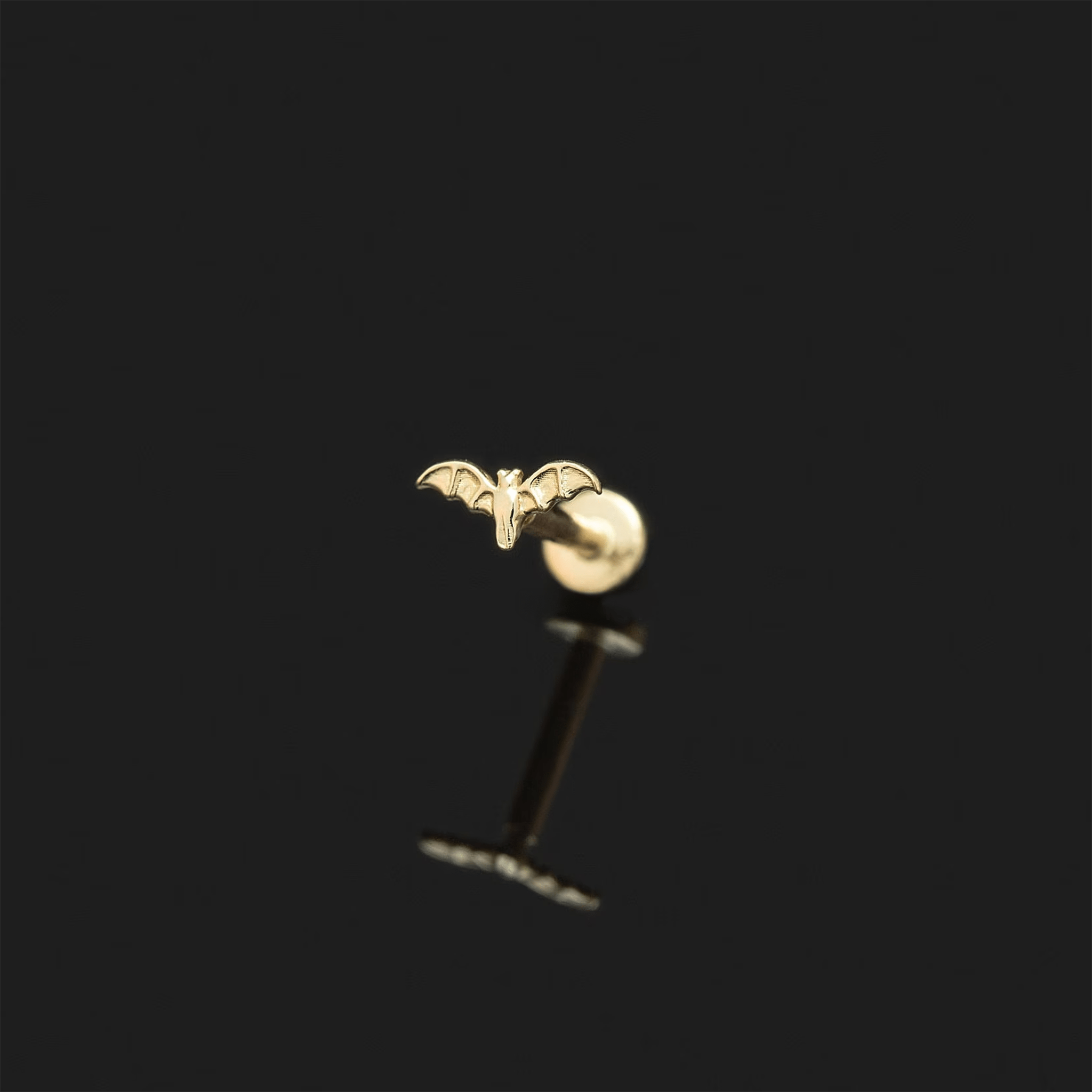BEATTI Charms Tiny Bat Internally Threaded Tiny Bat Internally Threaded