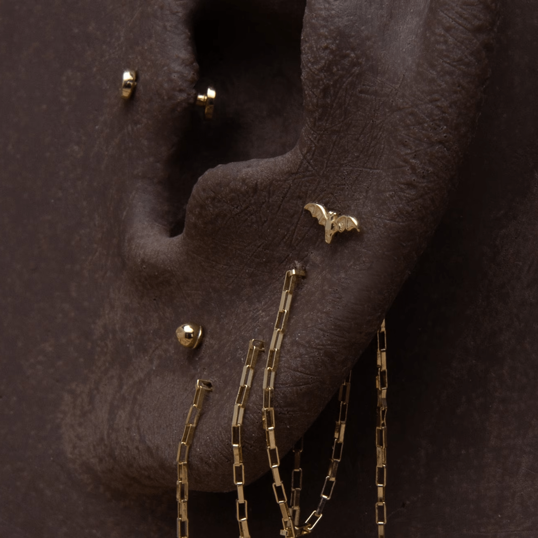 BEATTI Charms Tiny Bat Internally Threaded Tiny Bat Internally Threaded