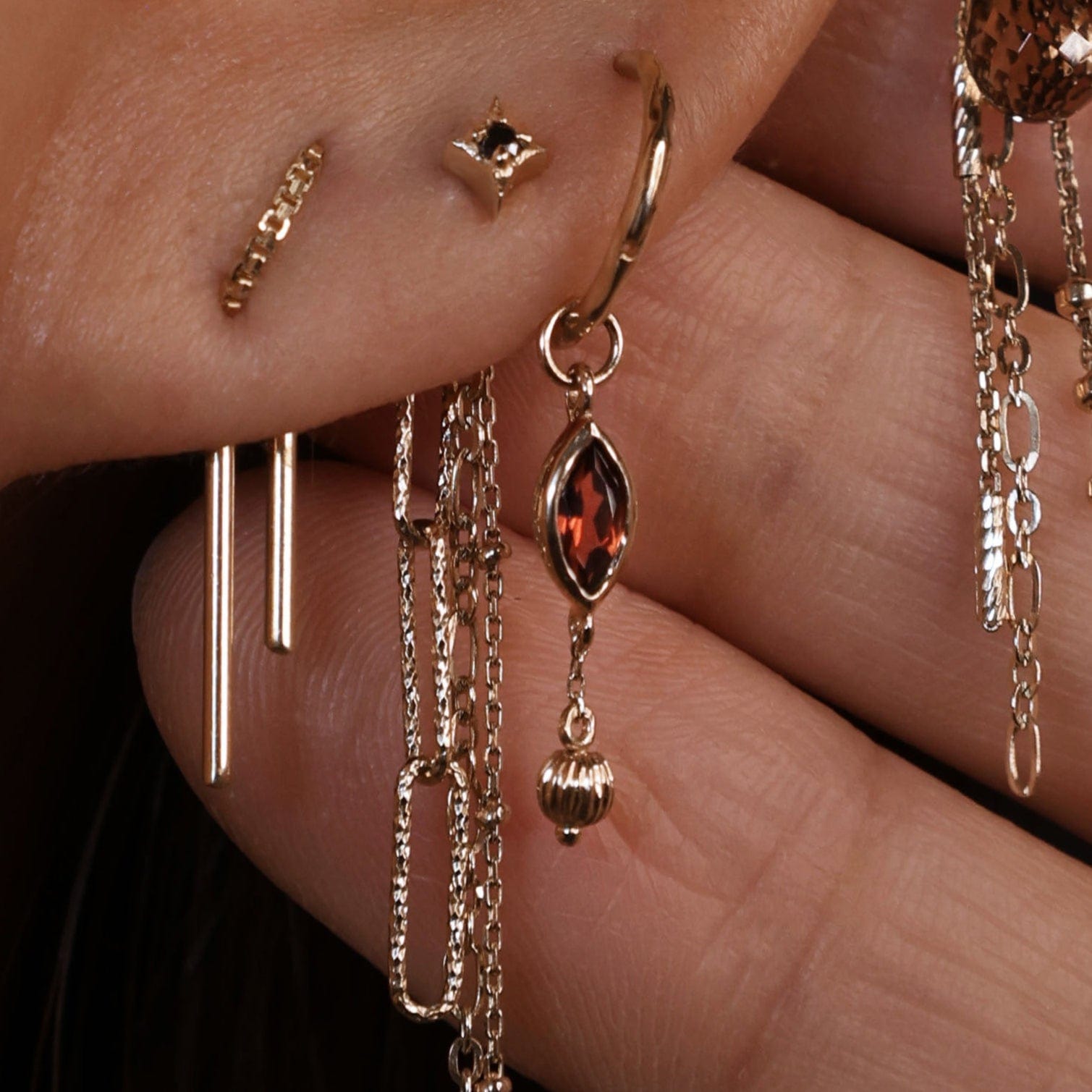 BEATTI Charms Aris • Golden Bead Drop Charm Aris • Golden Bead Drop Charm