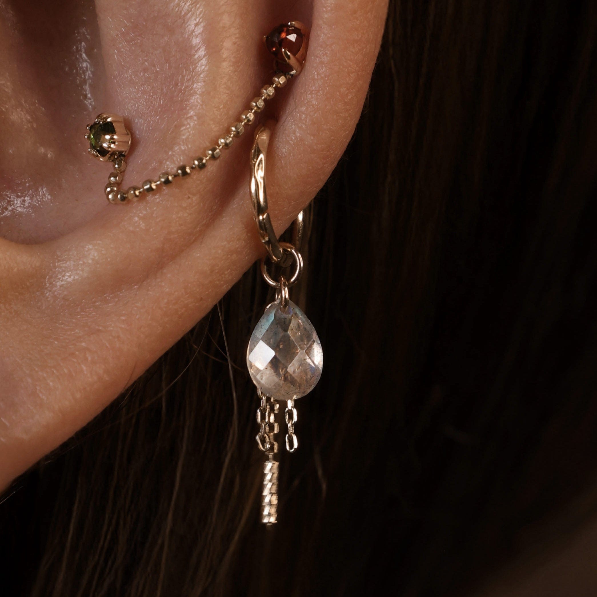 BEATTI Charms Nobel • Gemstone Tassel Charm Nobel • Gemstone Tassel Charm