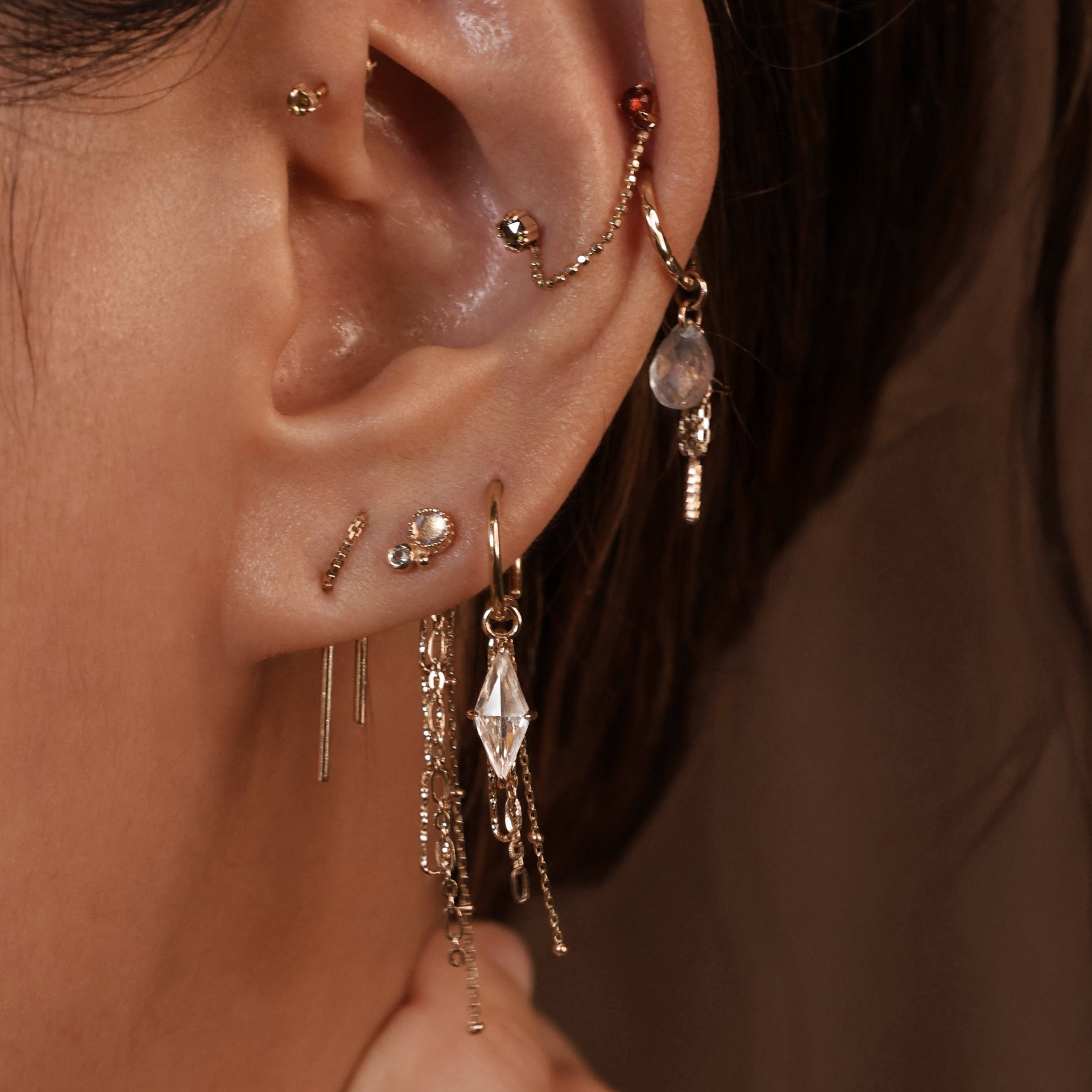 BEATTI Charms Nobel • Gemstone Tassel Charm Nobel • Gemstone Tassel Charm