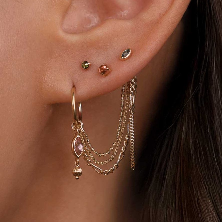 BEATTI Chain Attachments Gold Arno • Triple Mixed Chain Attachment MJC024 Arno • Triple Mixed Chain Attachment