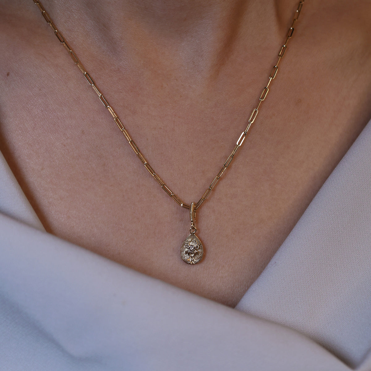 Diamond Spider Medallion Pendant
