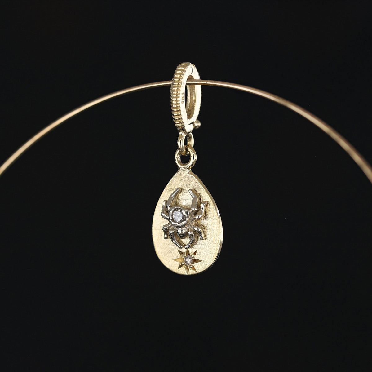 Diamond Spider Medallion Pendant