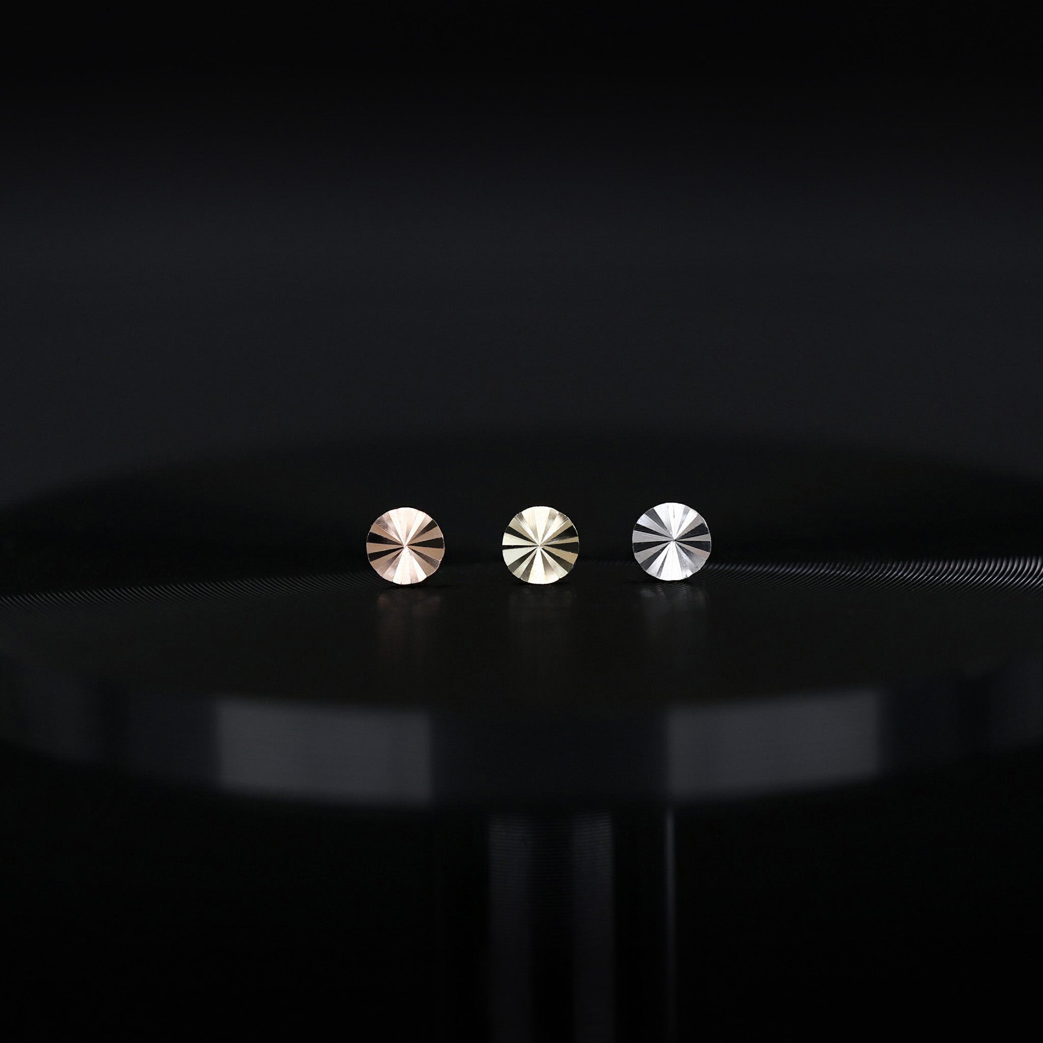 3mm Ray Disc Flat Disc Stud