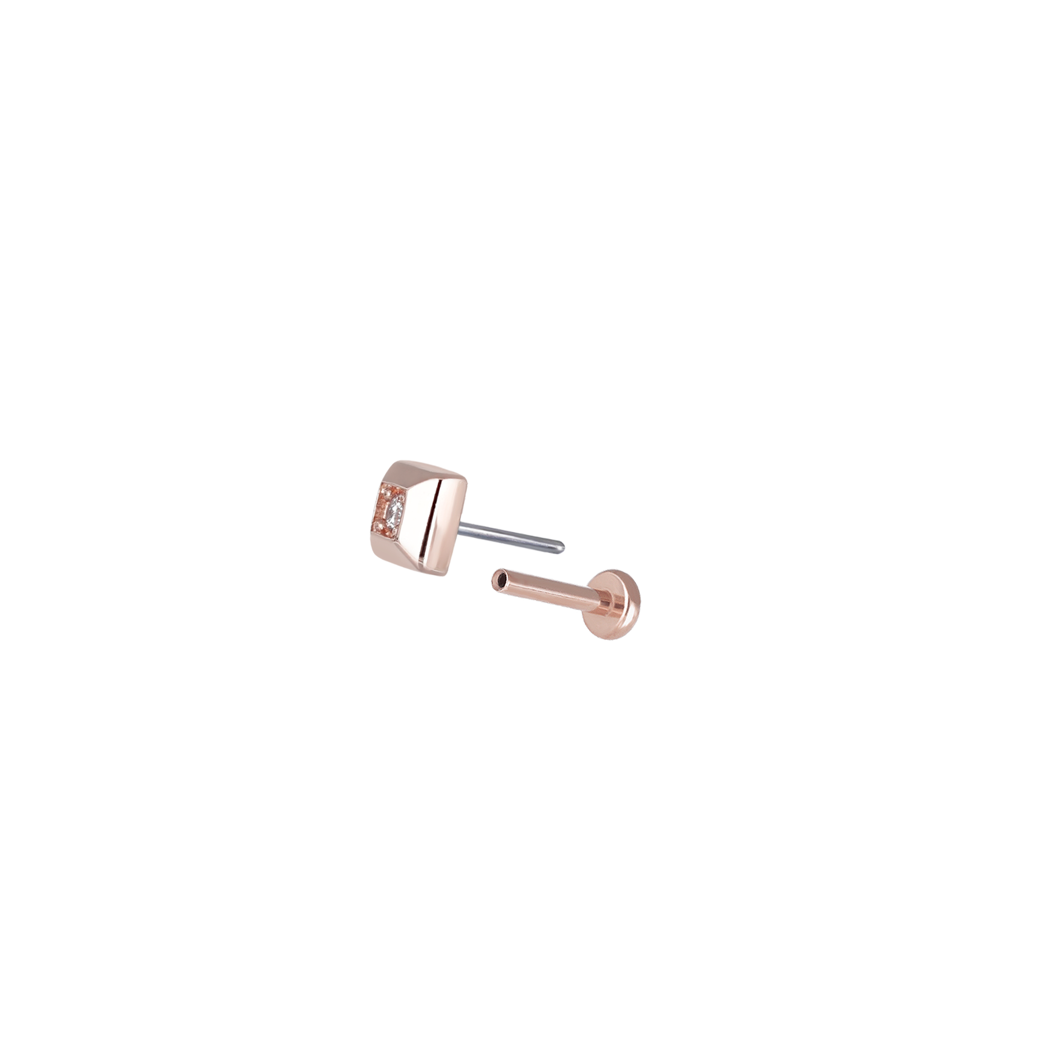 Diamond Pyramid Flat Back Stud