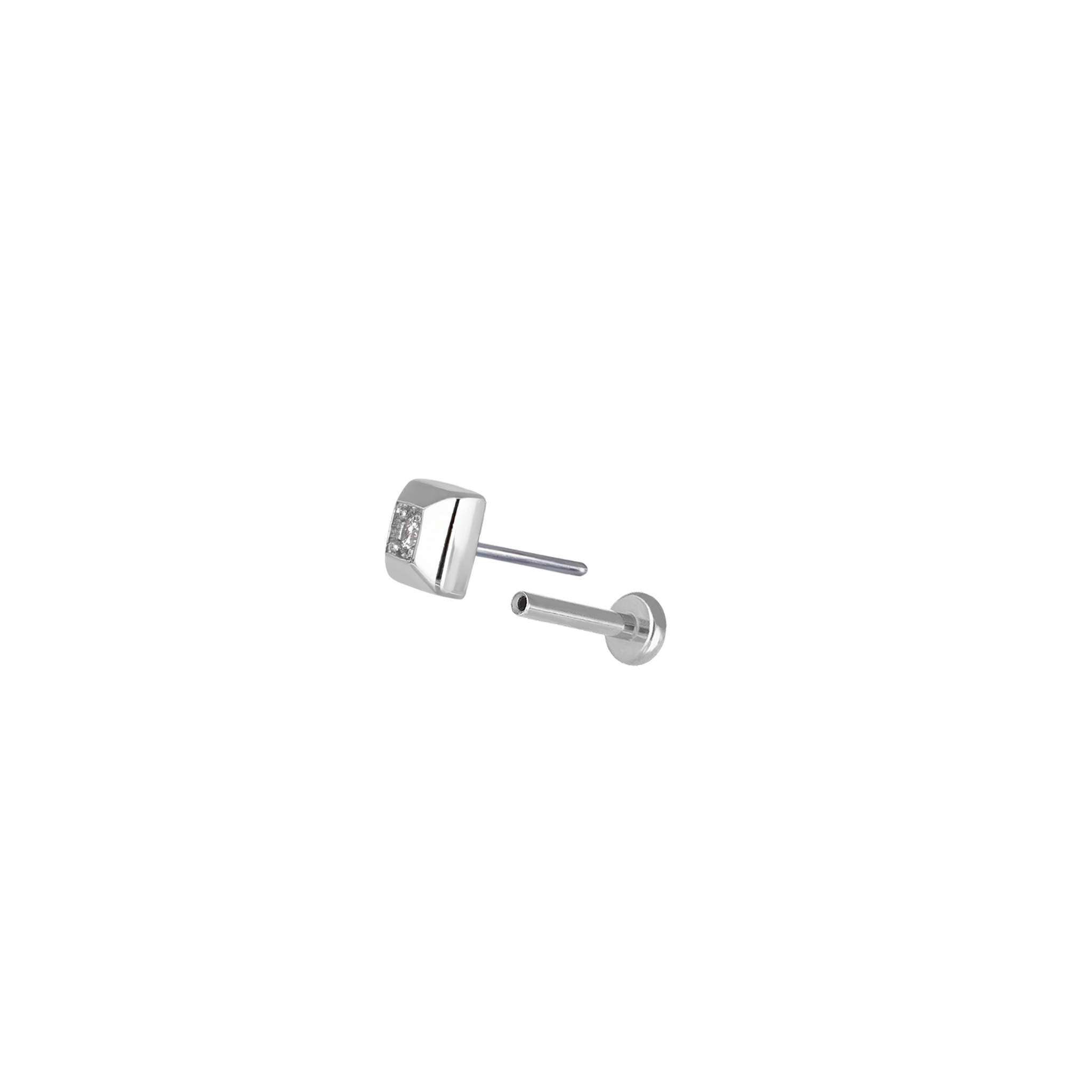Diamond Pyramid Flat Back Stud
