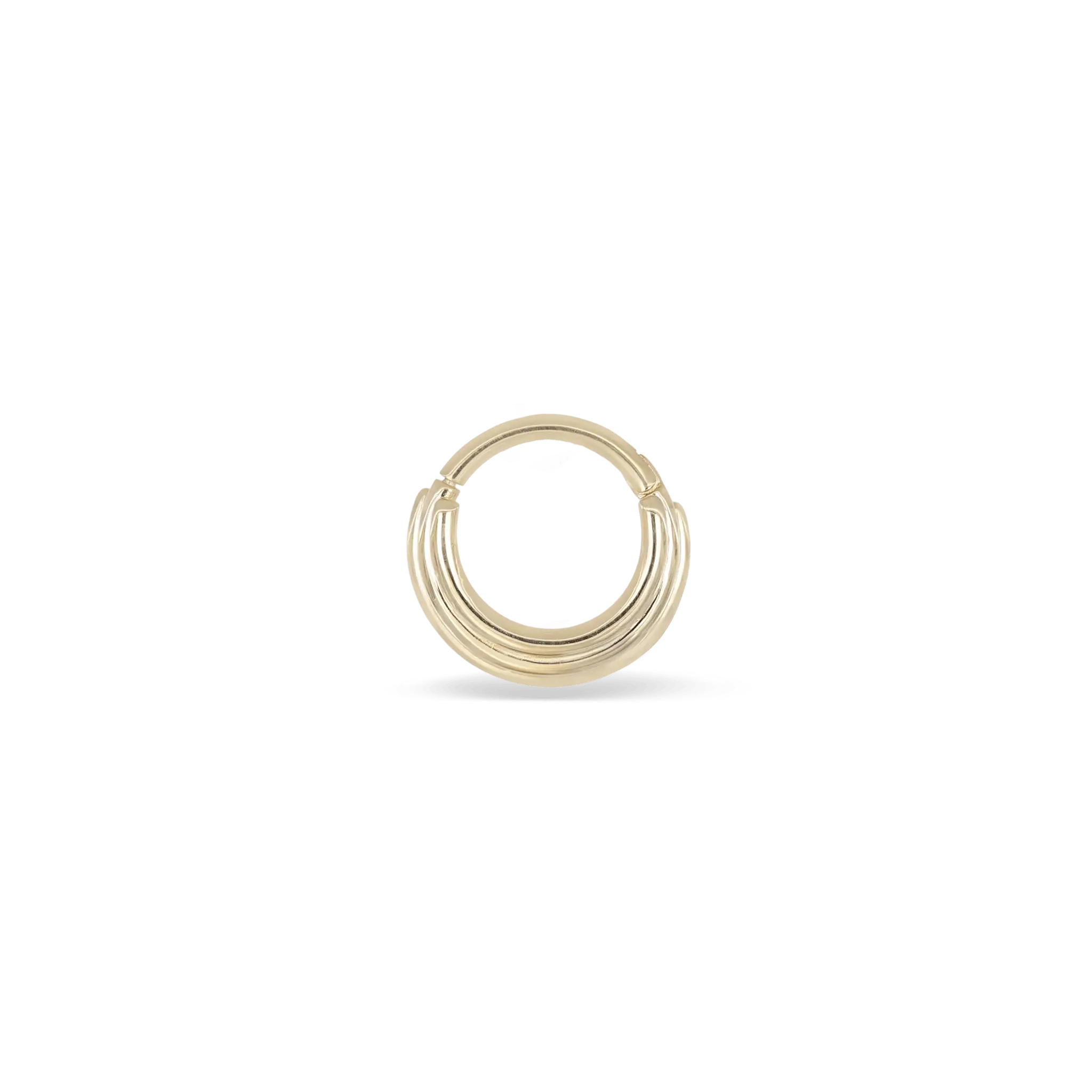 BEATTI Barbell Gold Triple Arc Septum Clicker 16G BJ2107 Triple Arc Septum Clicker 16G