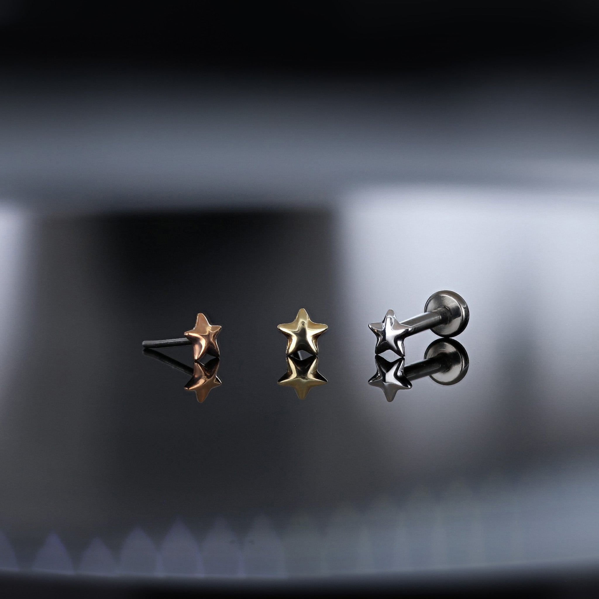 Micro Star Flat Back Stud