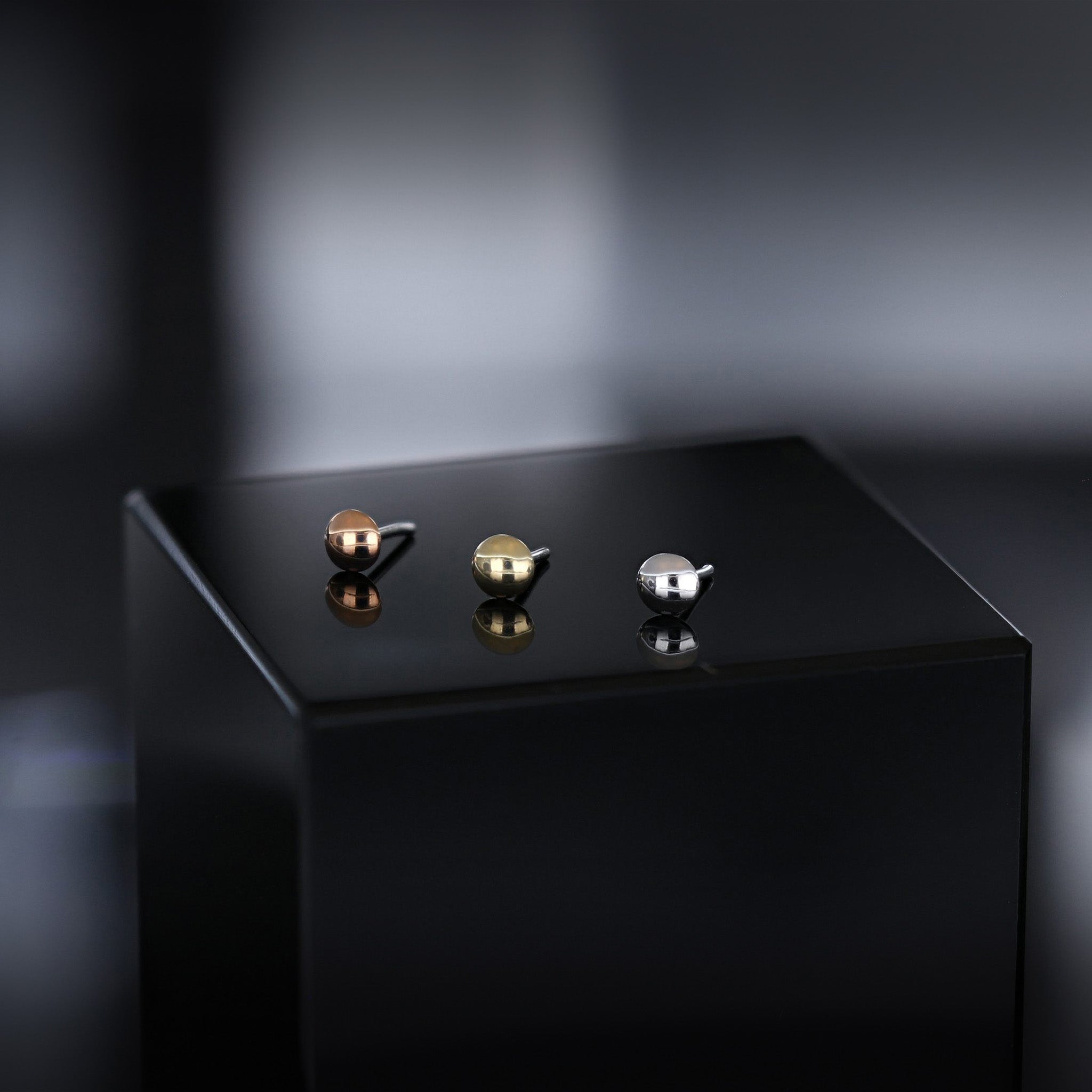 Petite Round Dome Flat Back Stud