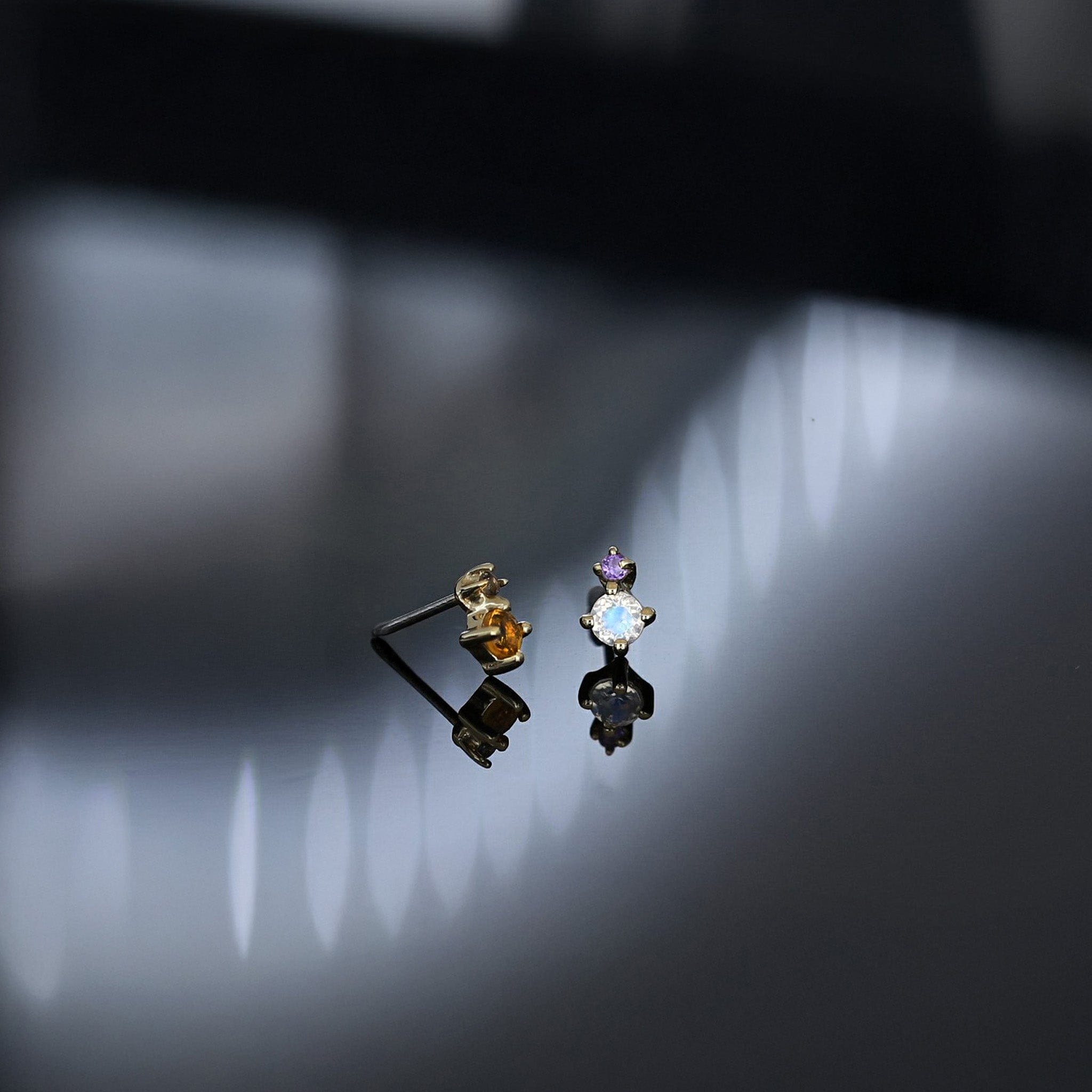 BEATTI Hoops BTE015 • Gemstone Stud BTE015 • Gemstone Stud