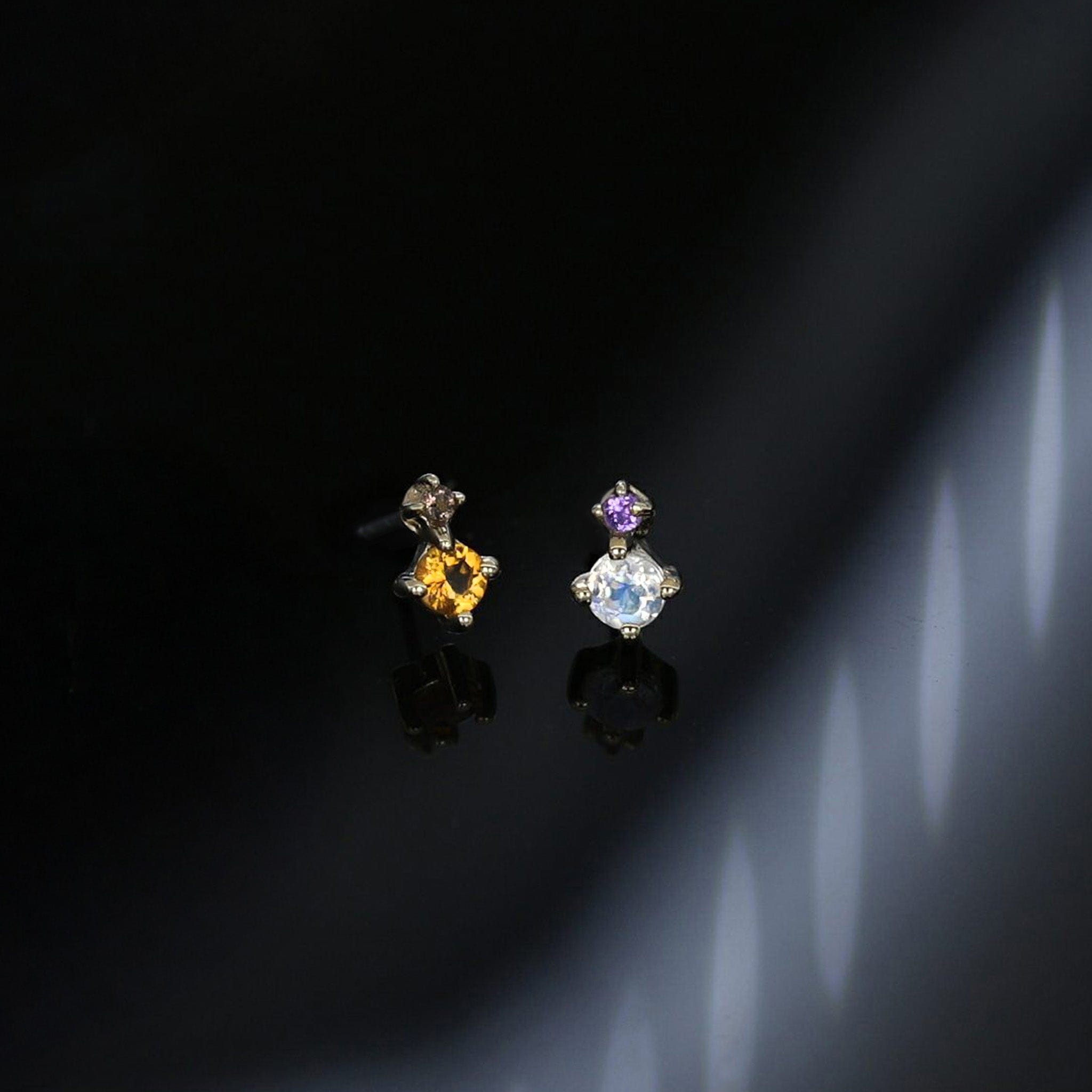 BEATTI Hoops BTE015 • Gemstone Stud BTE015 • Gemstone Stud