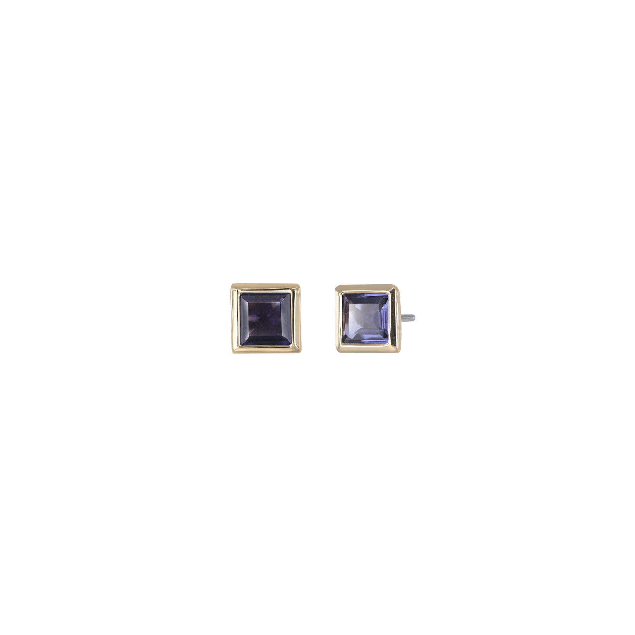 Maya • Natural Gemstone Flat Back Earring