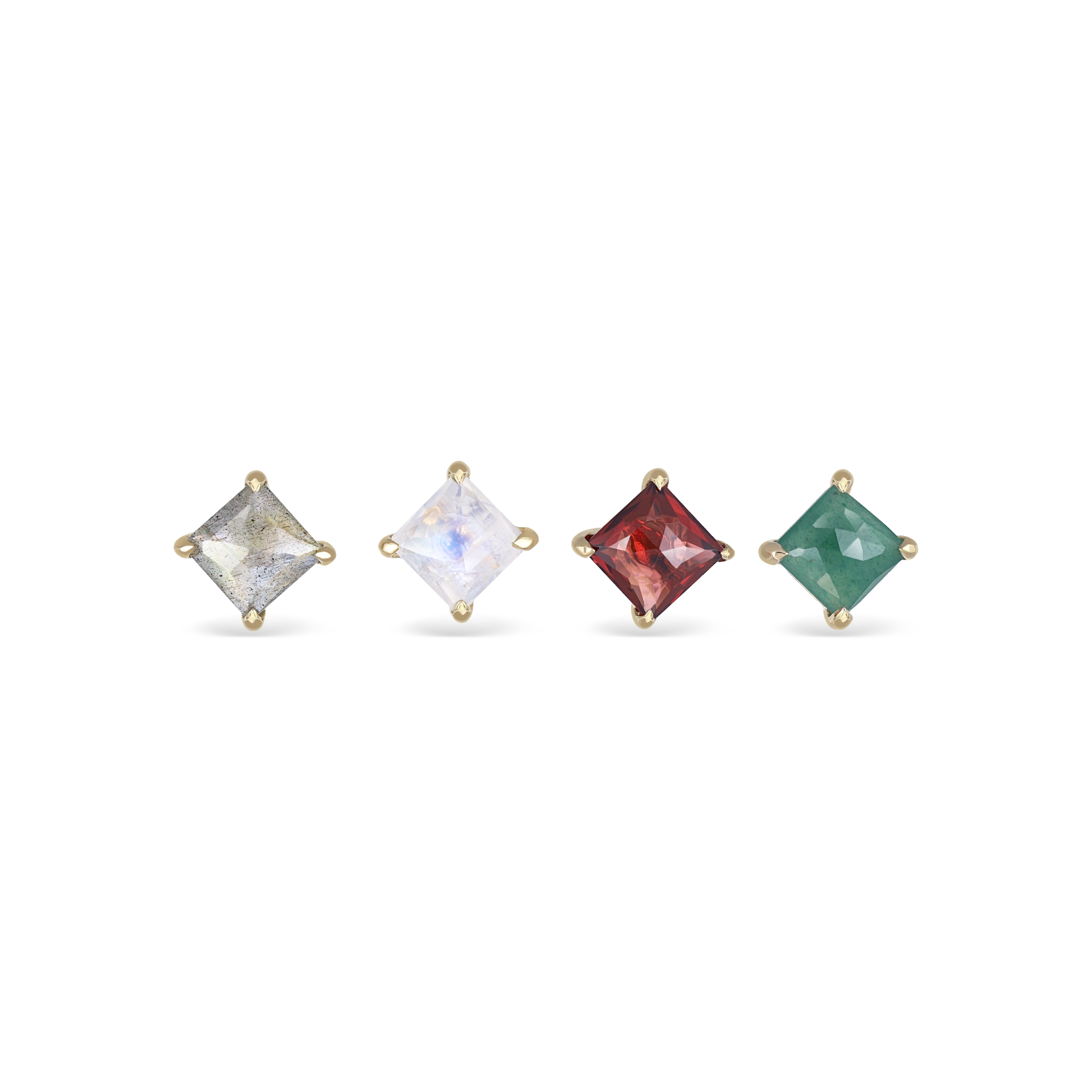 Kaya • Natural Gemstone Threadless Ends