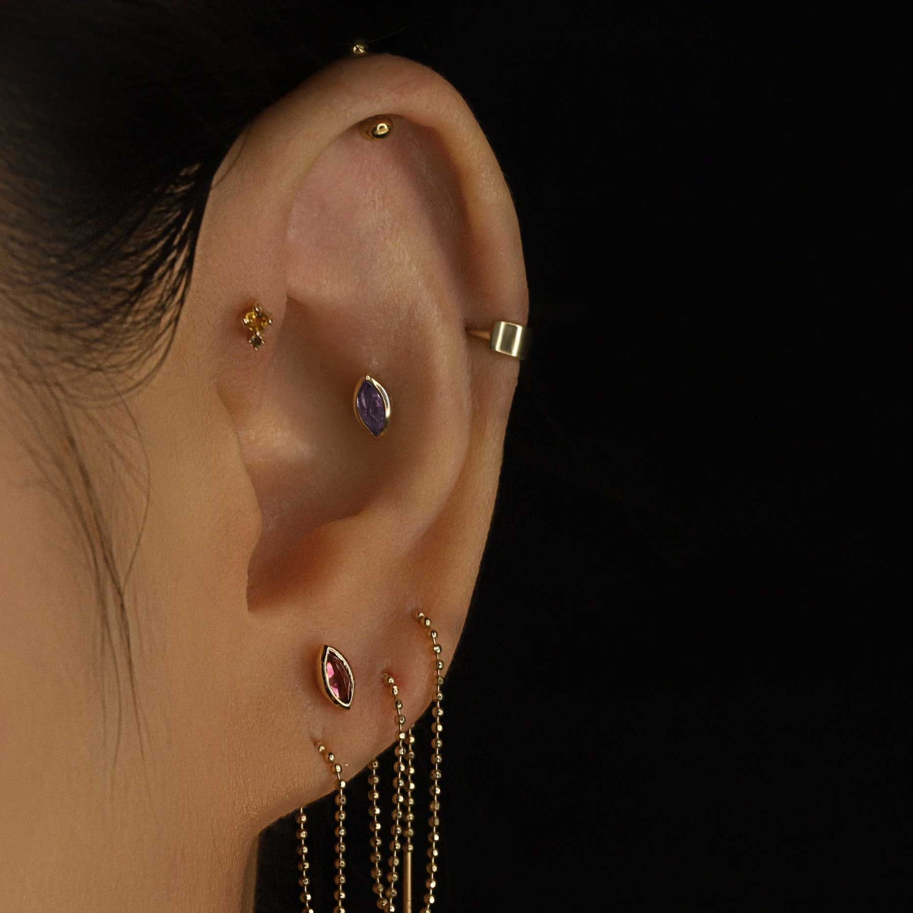 BEATTI Threadless Ends Aura • Natural Gemstone Threadless Ends Aura • Natural Gemstone Threadless Ends