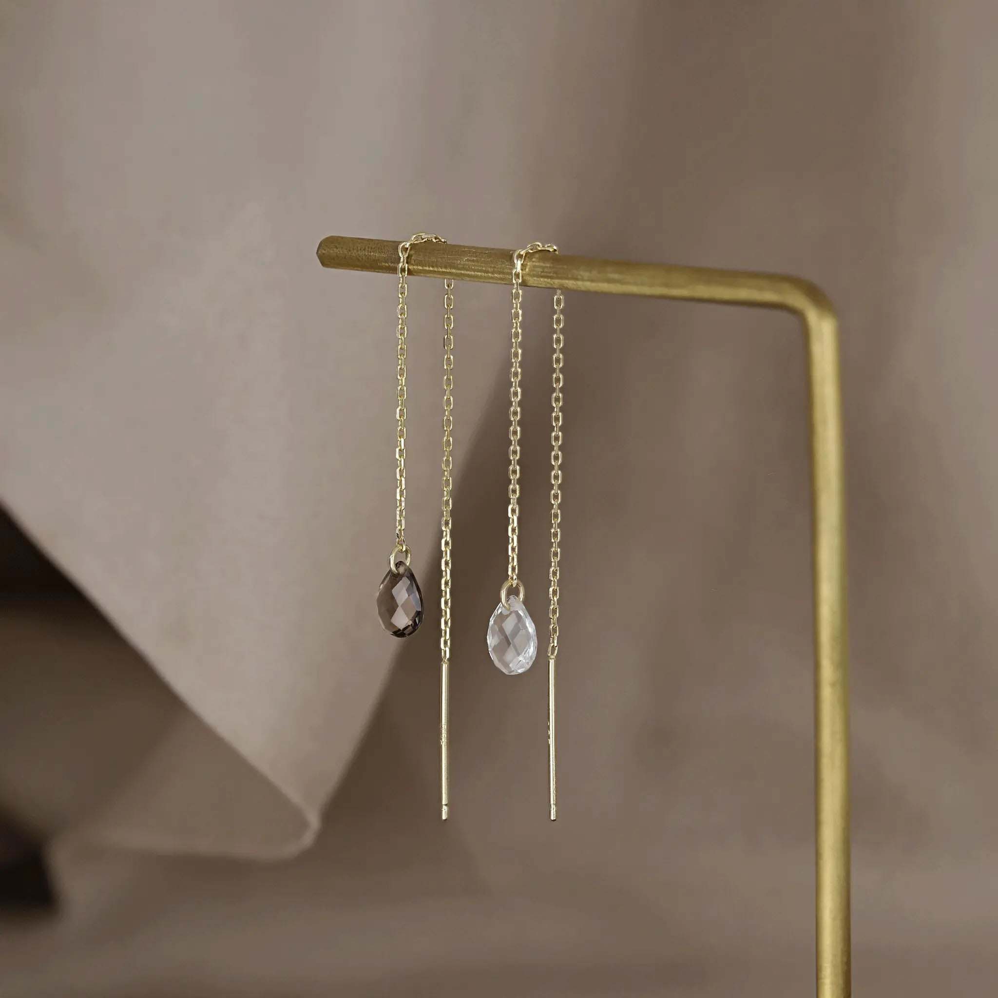 Chloe • Gemstone Drop Threader