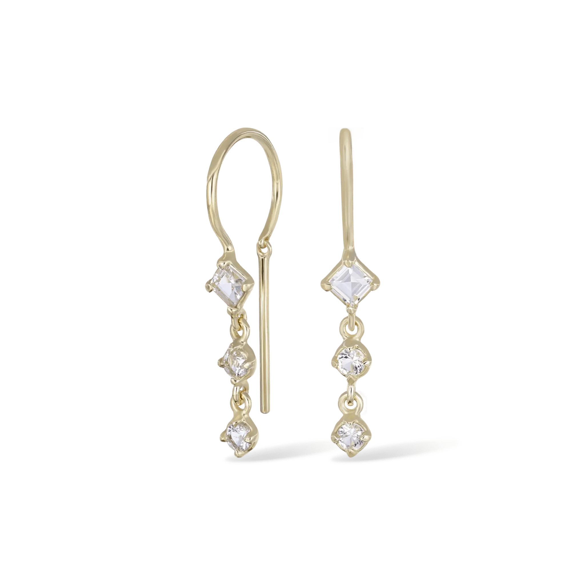 BEATTI Threaders BTE051 • Gemstone Threader Earrings BTE051 • Gemstone Threader Earrings