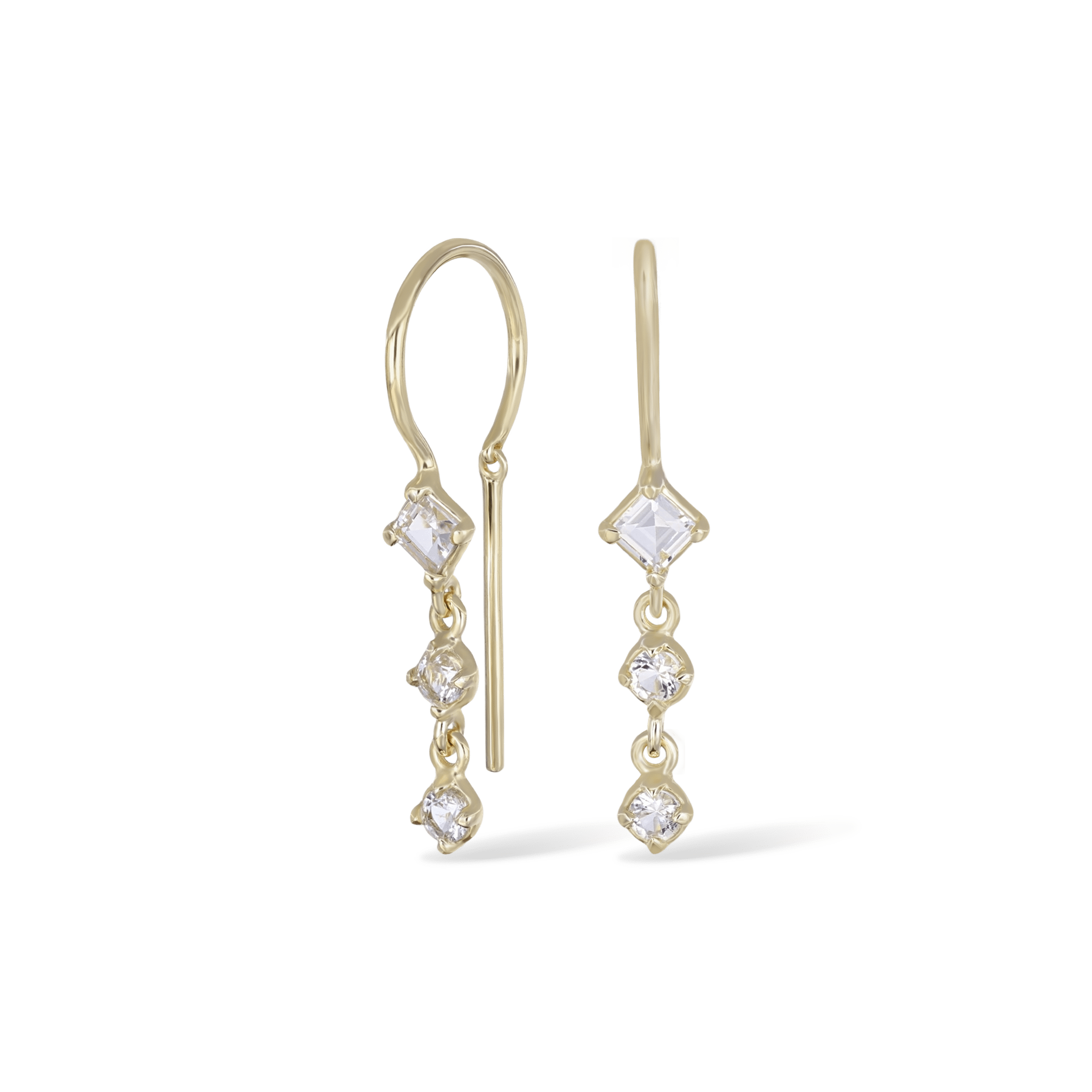BEATTI Threaders BTE051 • Gemstone Threader Earrings BTE051 • Gemstone Threader Earrings