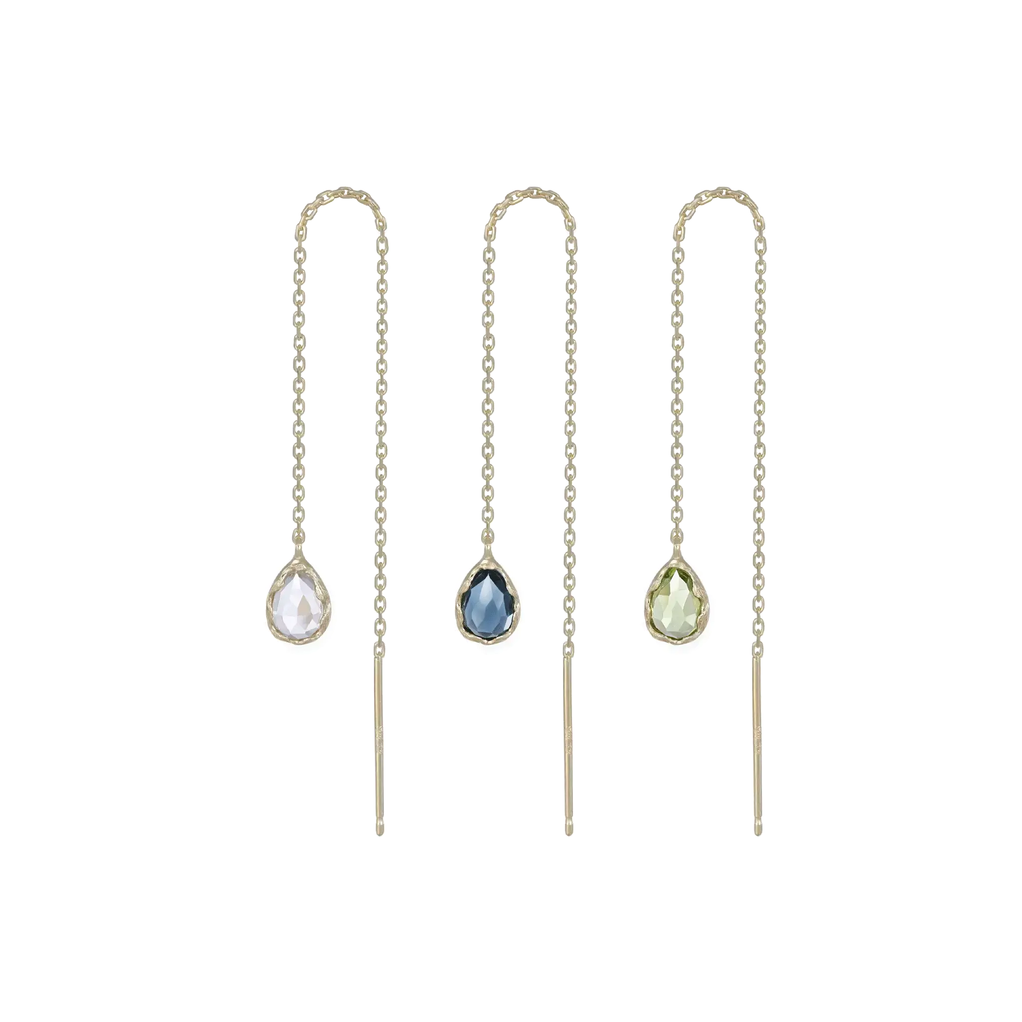 Éclat • Peridot Drop Threader - BEATTI