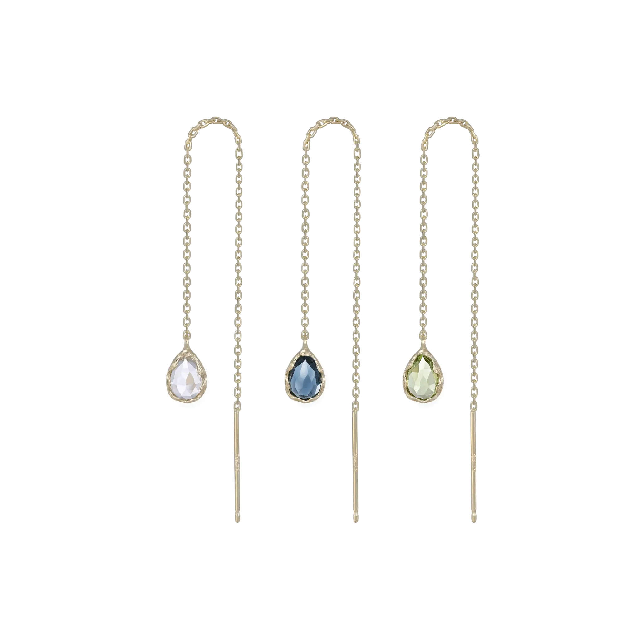 Éclat • Peridot Drop Threader - BEATTI