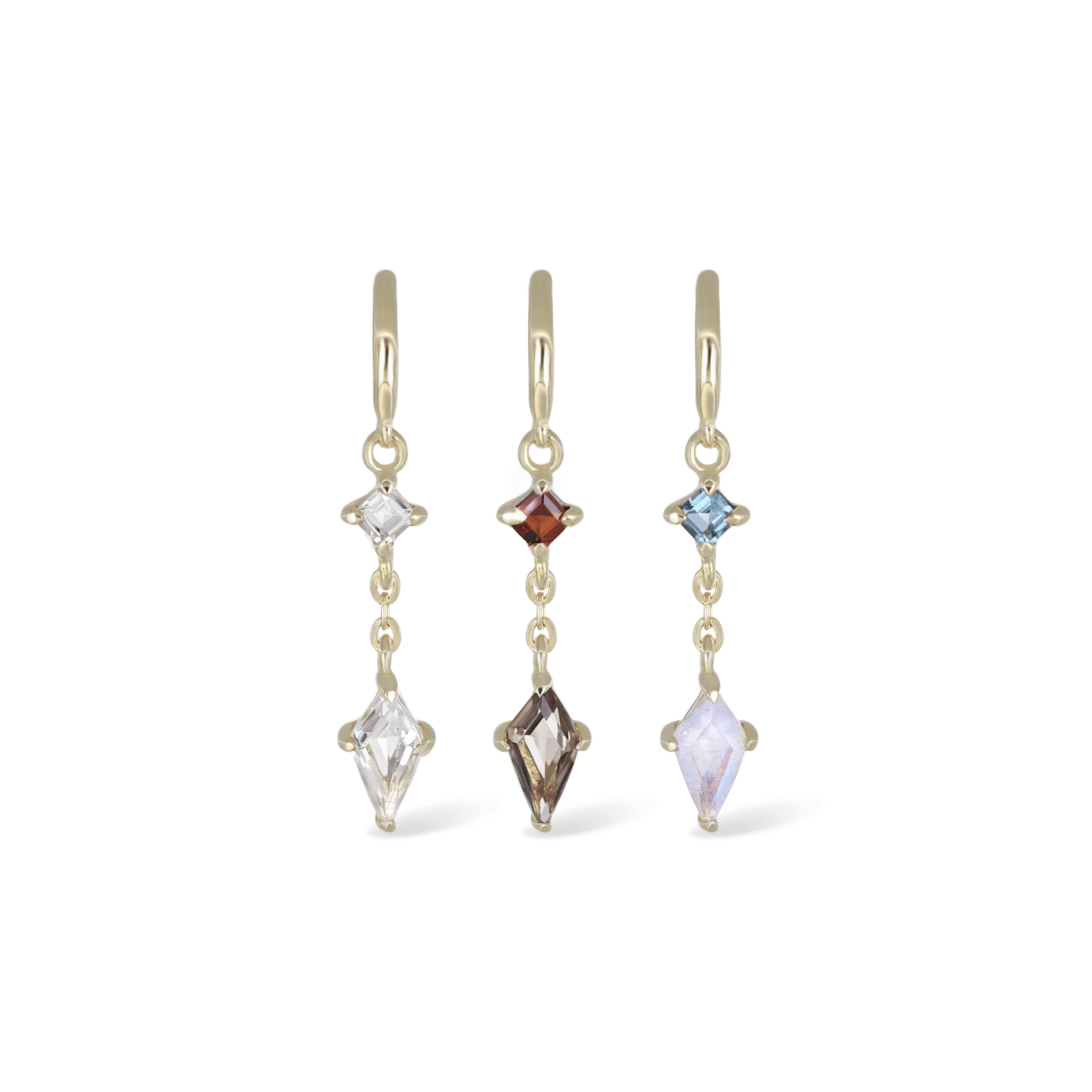 BEATTI Threaders BTE055 • Gemstone Threader Earrings BTE055 • Gemstone Threader Earrings