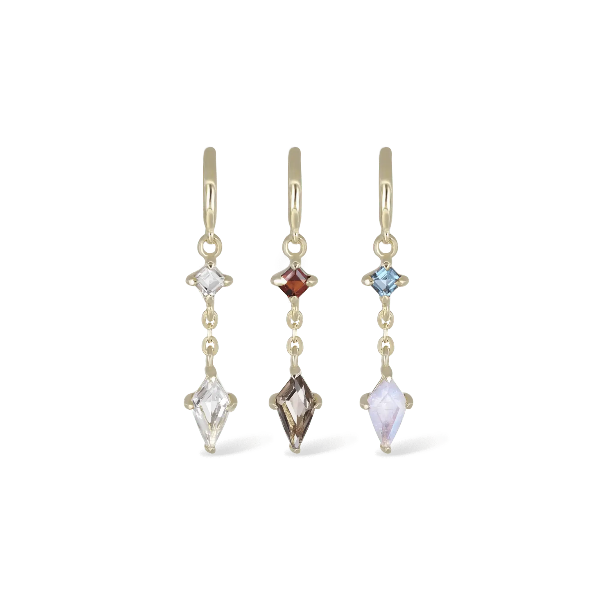 BEATTI Threaders BTE055 • Gemstone Threader Earrings BTE055 • Gemstone Threader Earrings