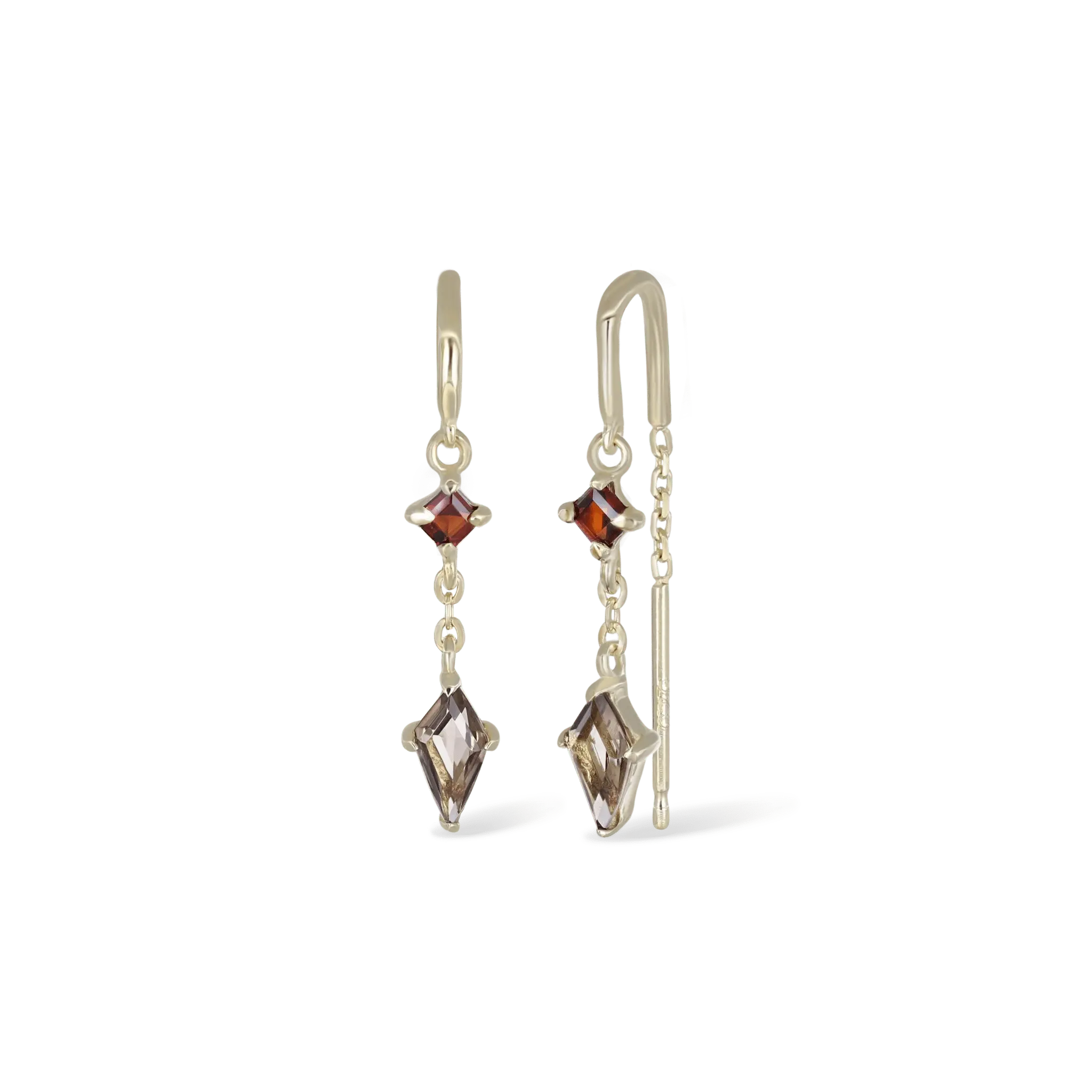 BEATTI Threaders BTE055 • Gemstone Threader Earrings BTE055 • Gemstone Threader Earrings