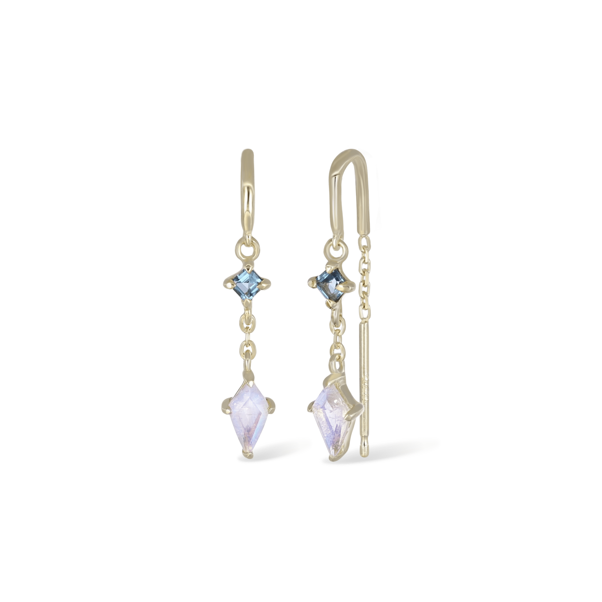 BEATTI Threaders BTE055 • Gemstone Threader Earrings BTE055 • Gemstone Threader Earrings