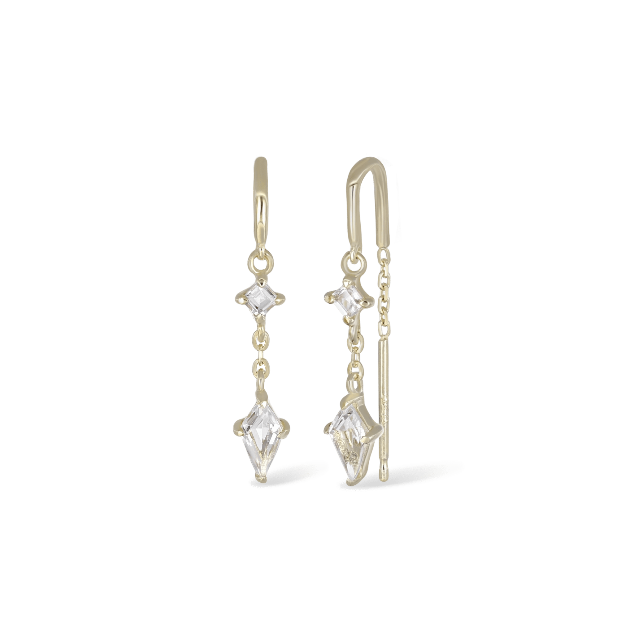 BEATTI Threaders BTE055 • Gemstone Threader Earrings BTE055 • Gemstone Threader Earrings