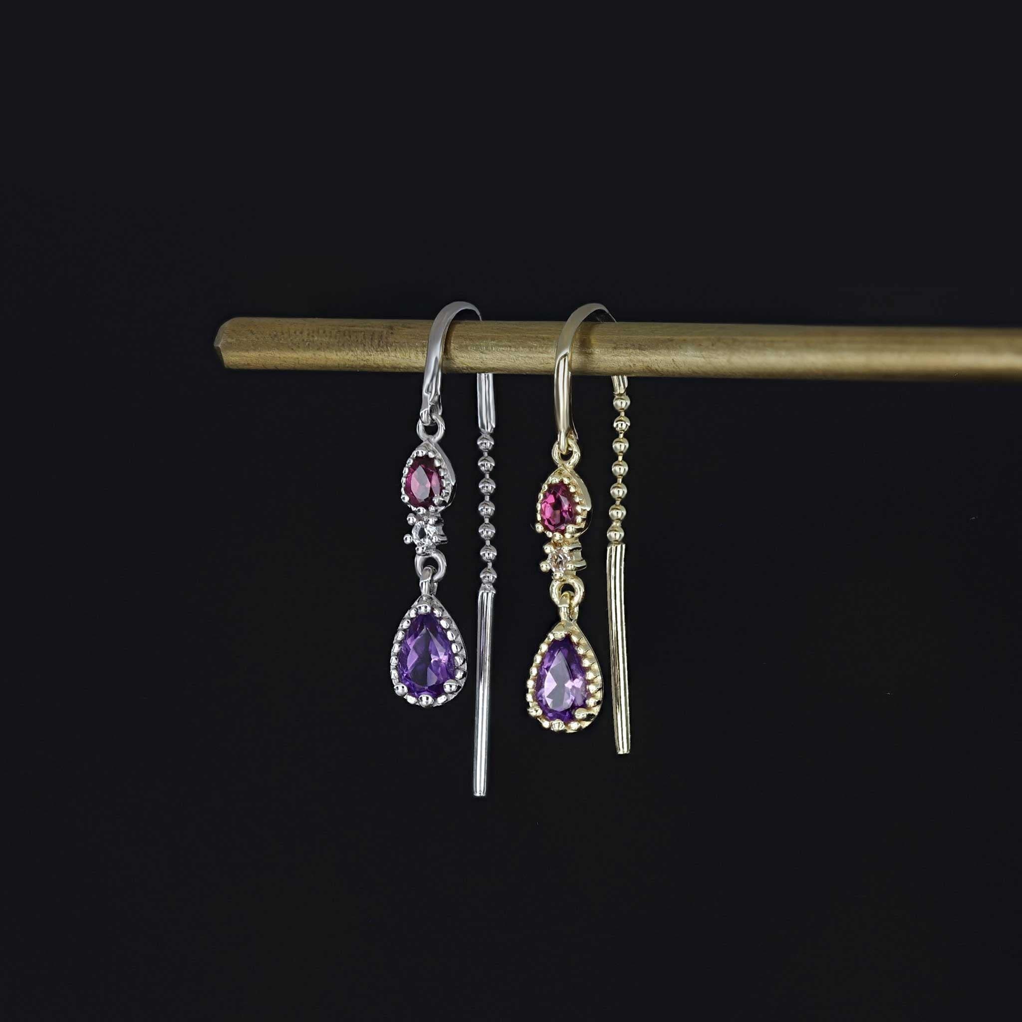 BEATTI Threaders BTE057 • Gemstone Threader Earrings (Copy) BTE057 • Gemstone Threader Earrings (Copy)