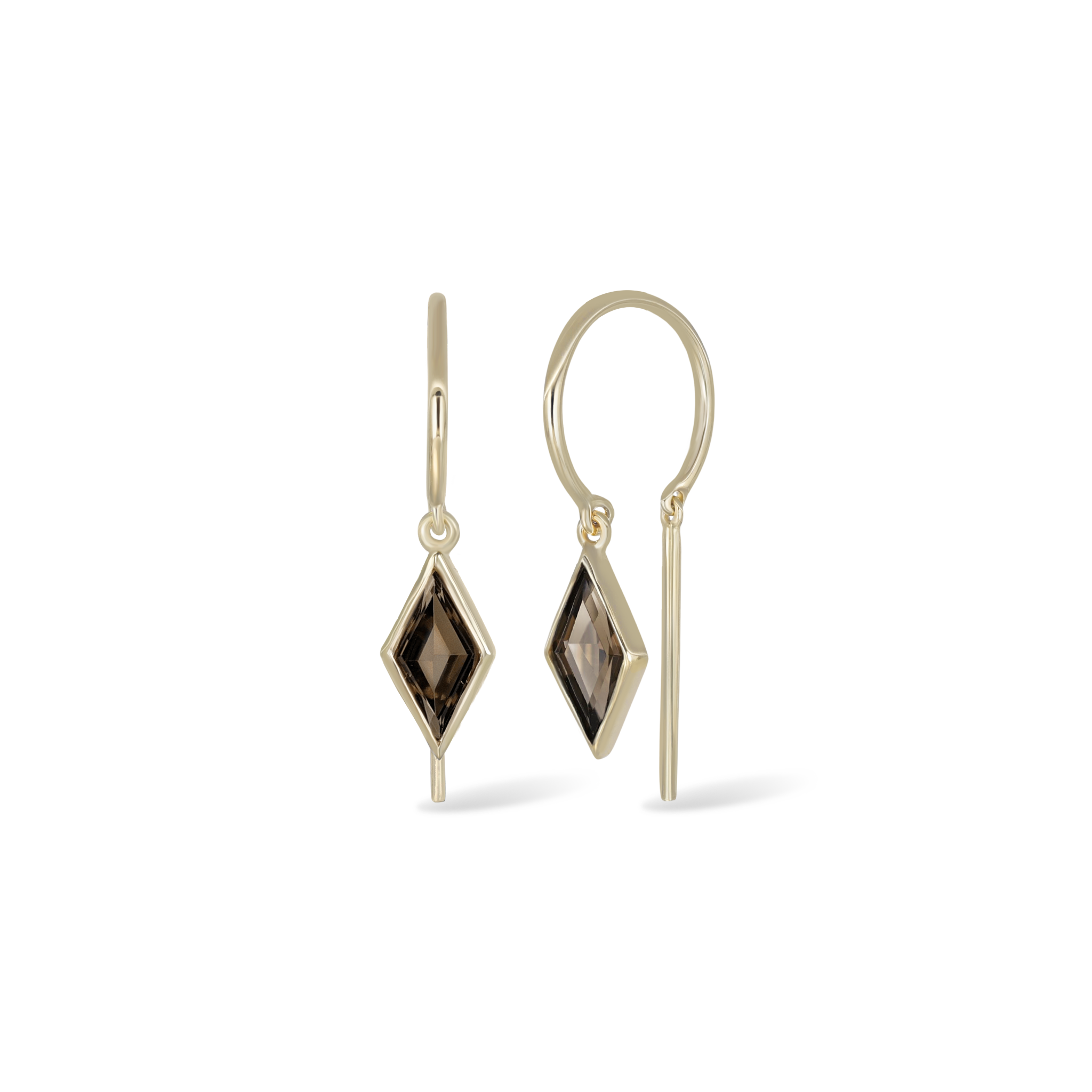 Ray • Natural Gemstone Open Hoops