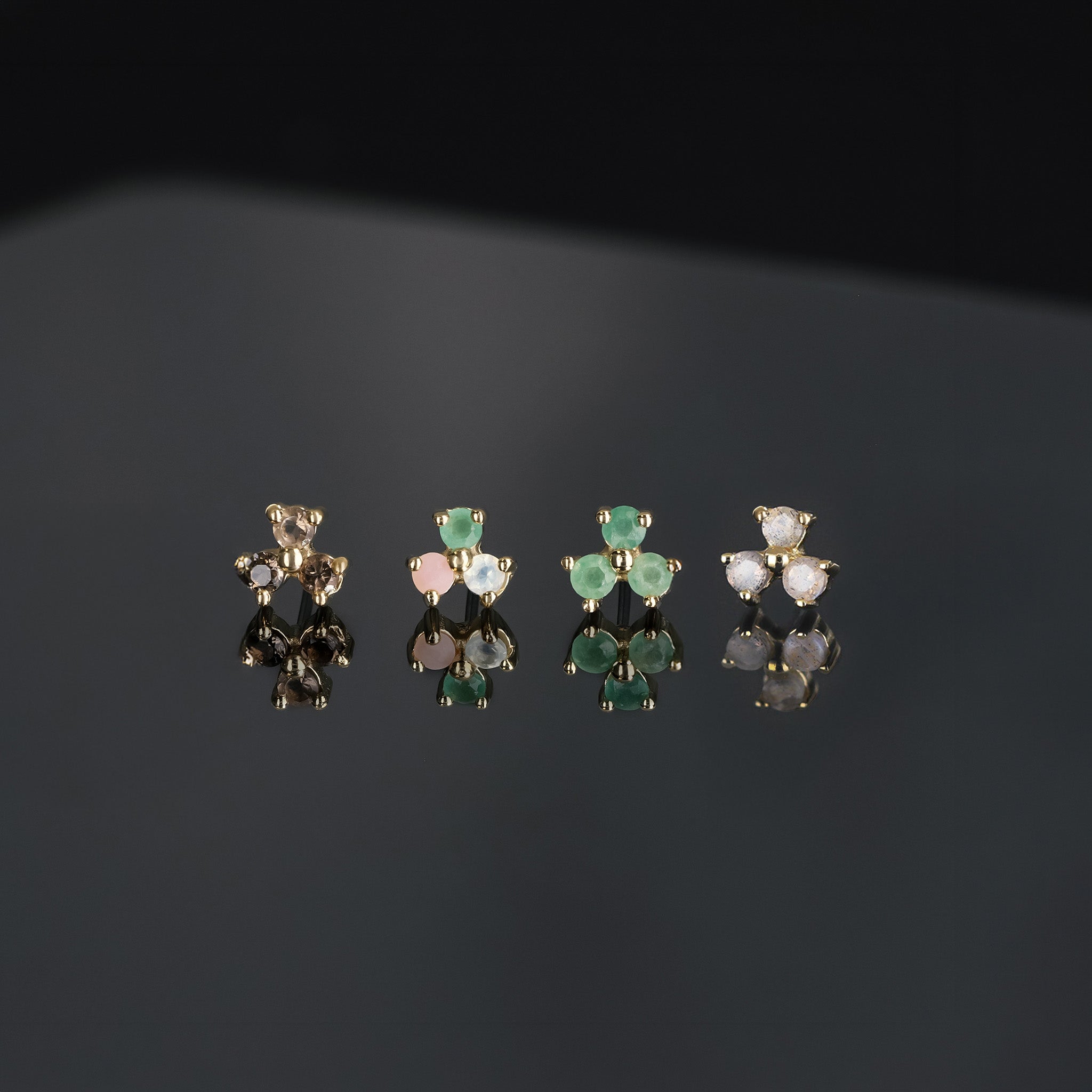 Ivy II • Natural Gemstone Threadless Ends