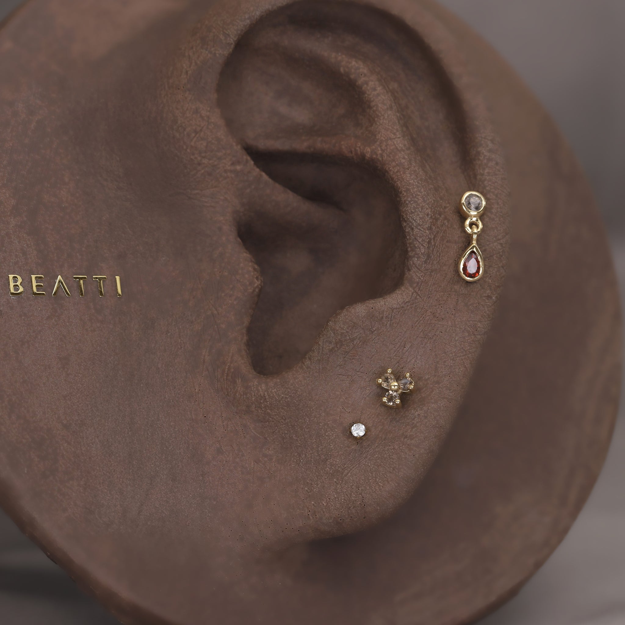 Ivy II • Natural Gemstone Threadless Ends