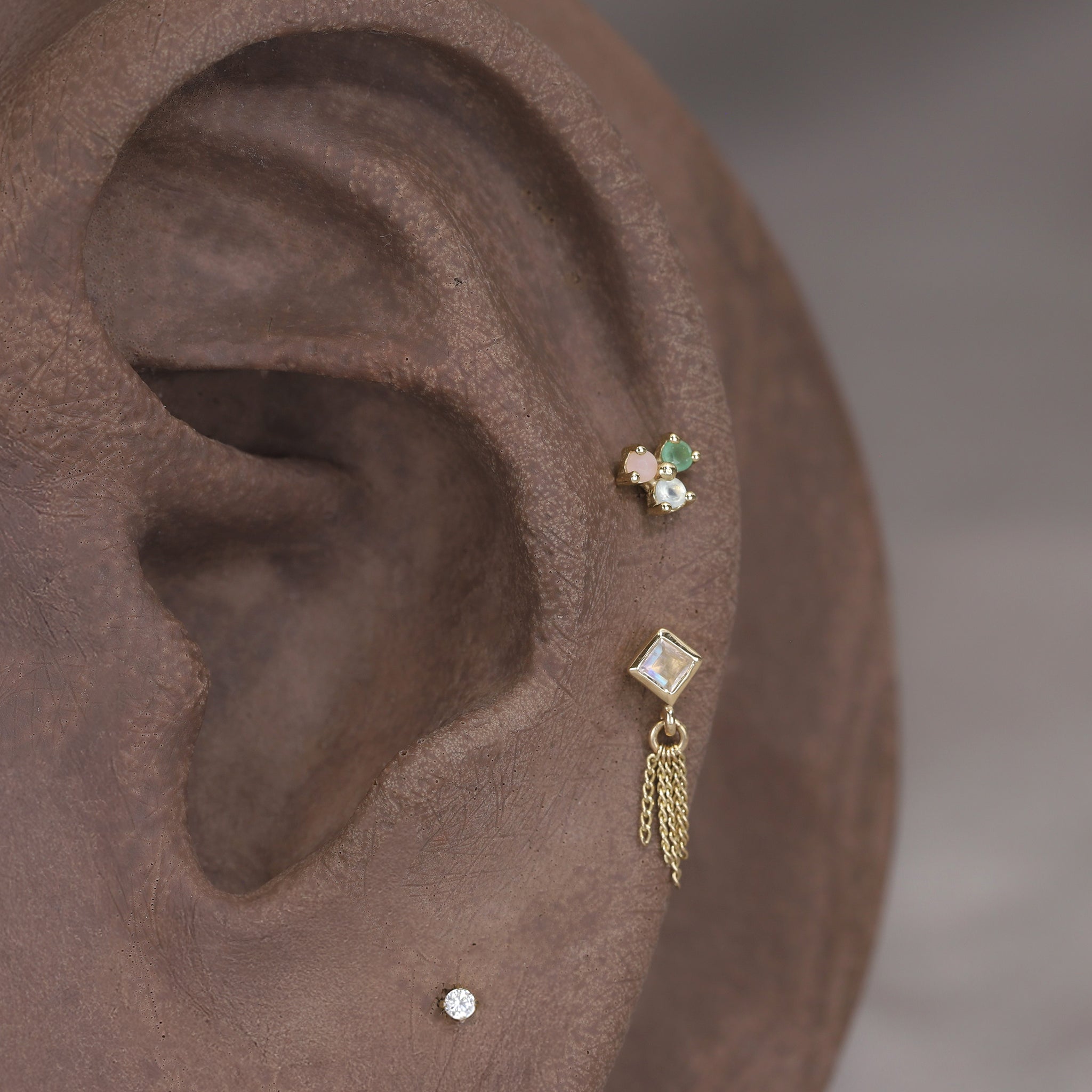 Ivy II • Natural Gemstone Threadless Ends