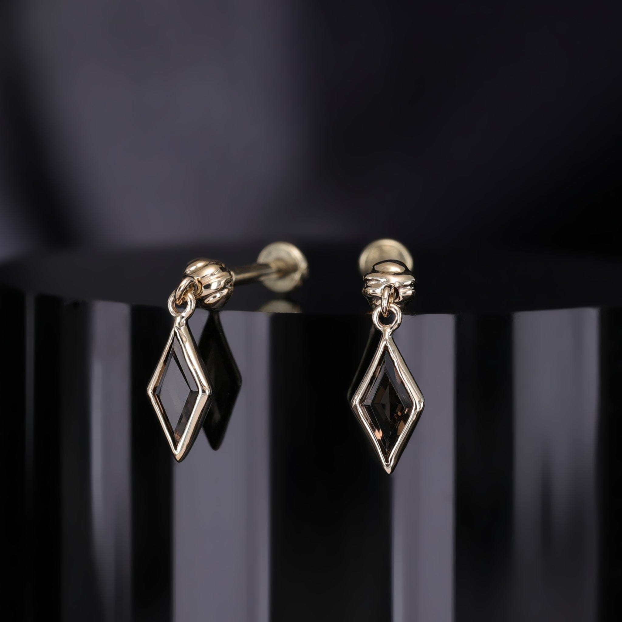 Xena Drop Threadless Flat Back Stud